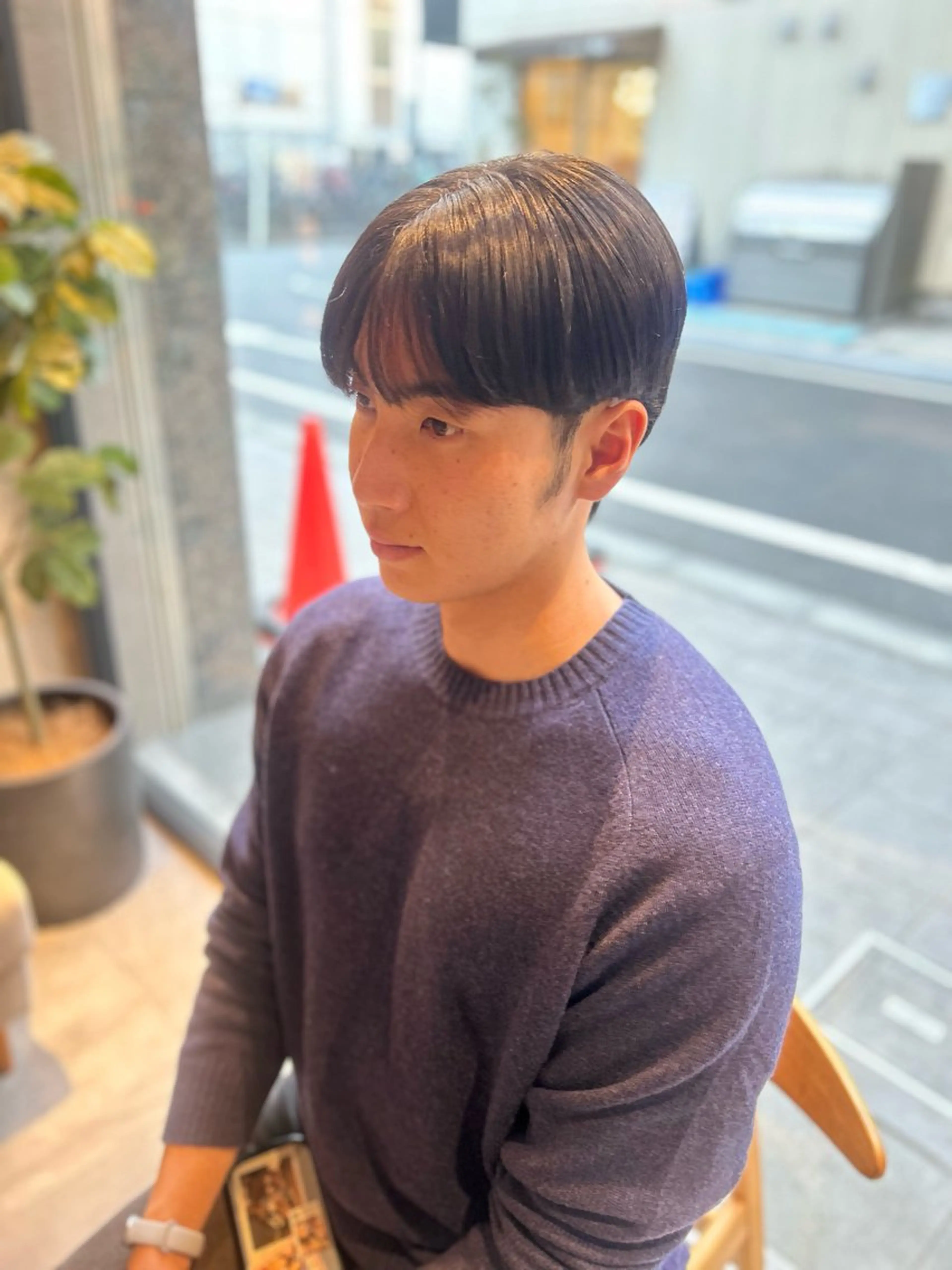 メンズ メンズ韓国風 マッシュ シースルーマッシュ カット LATTE武蔵小杉【ラテ】所属・🍎メンズcut/ 🐱airaのヘアスタイル