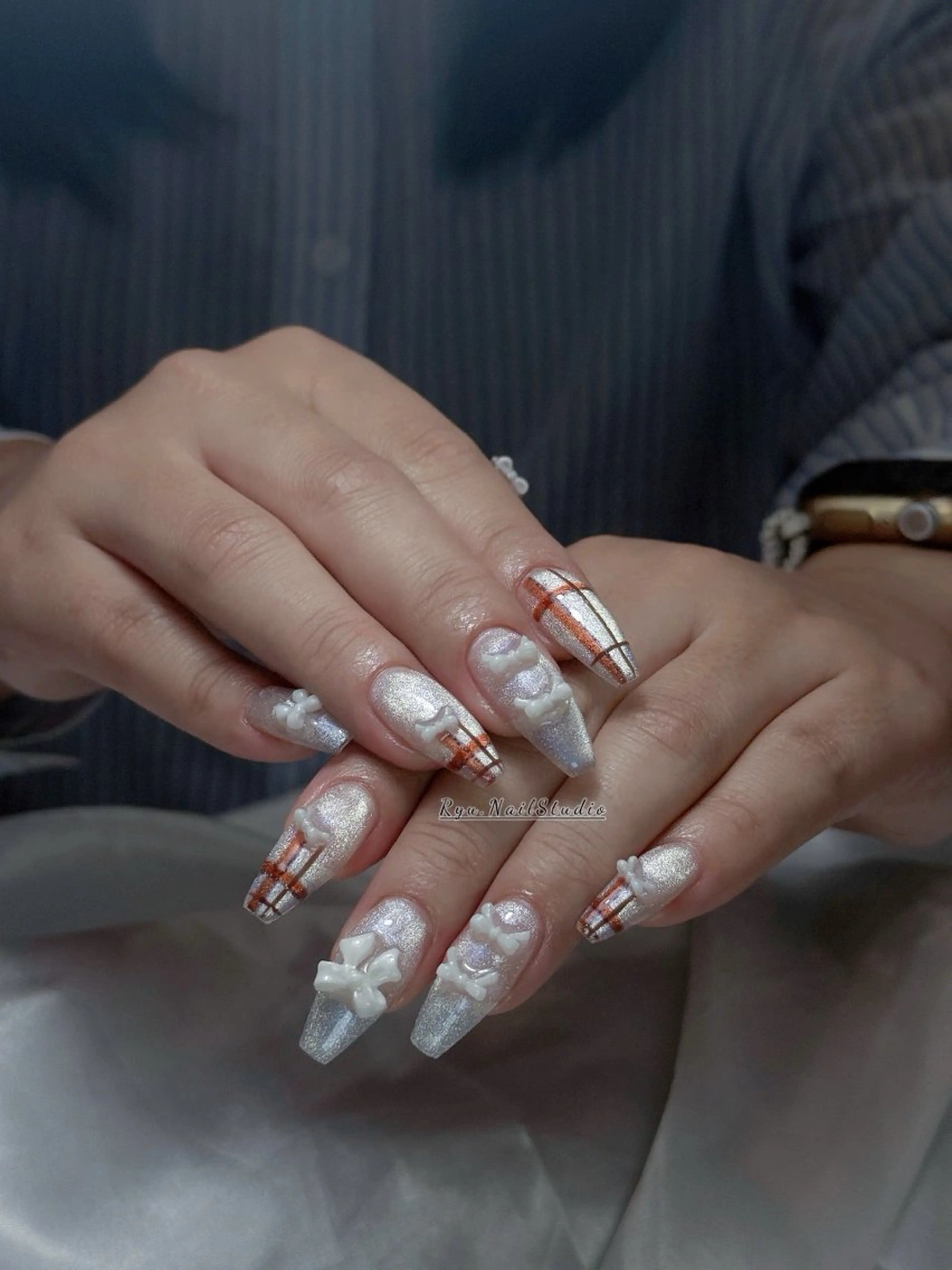 ネイル アートネイル フレンチネイル ジェルネイル ニュアンスネイル オフィスネイル ハンドネイル Ryu Nail NekoChanのネイルデザイン
