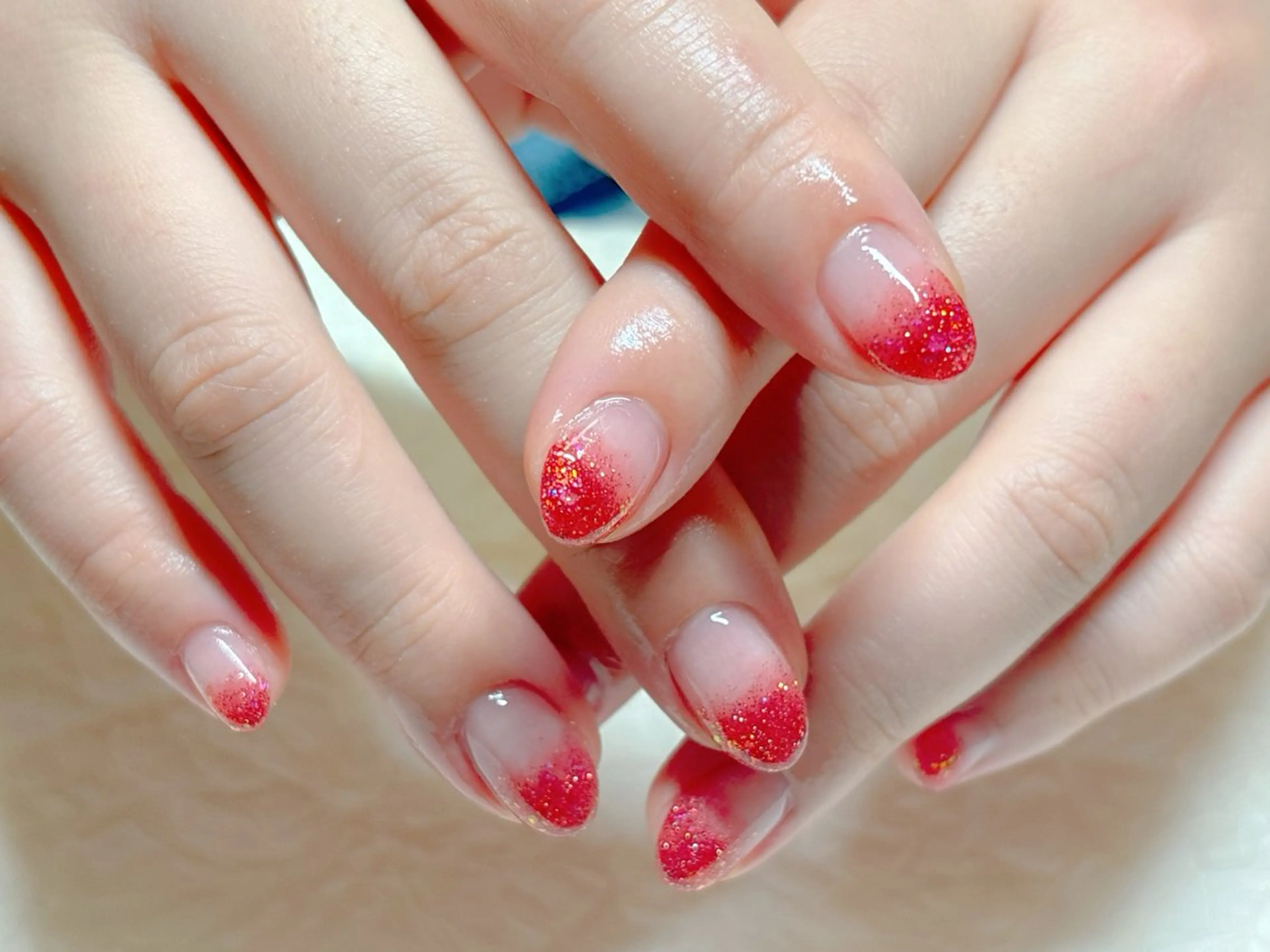 ネイル 赤色 ハンドネイル ハンドケア ゆ か_Nails💫のネイルデザイン