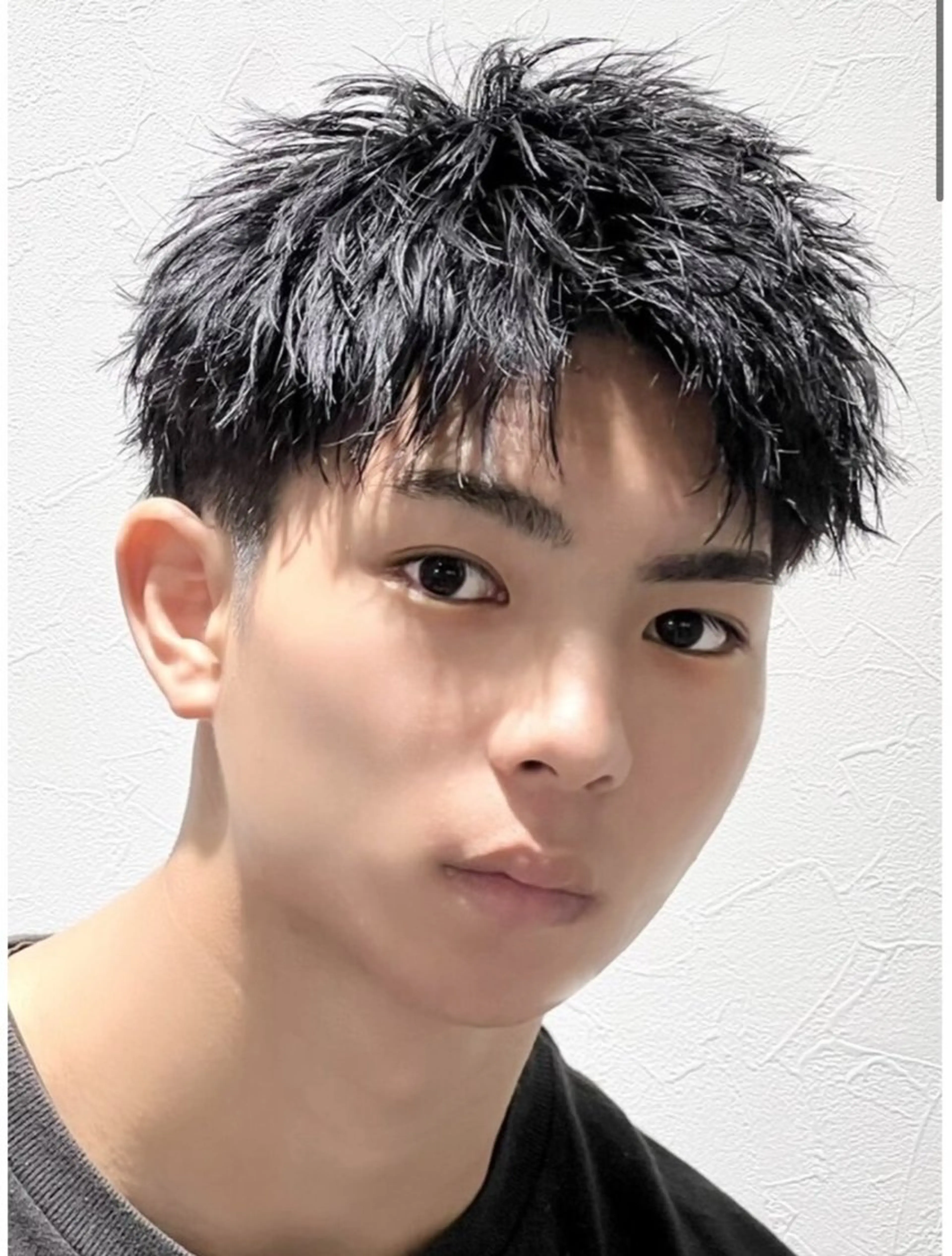 ショート パーマ メンズ アップバング メンズパーマ 似合わせカット ショートヘア カット ヘアセット メンズカット職人/ モテ髪/たくみのヘアスタイル