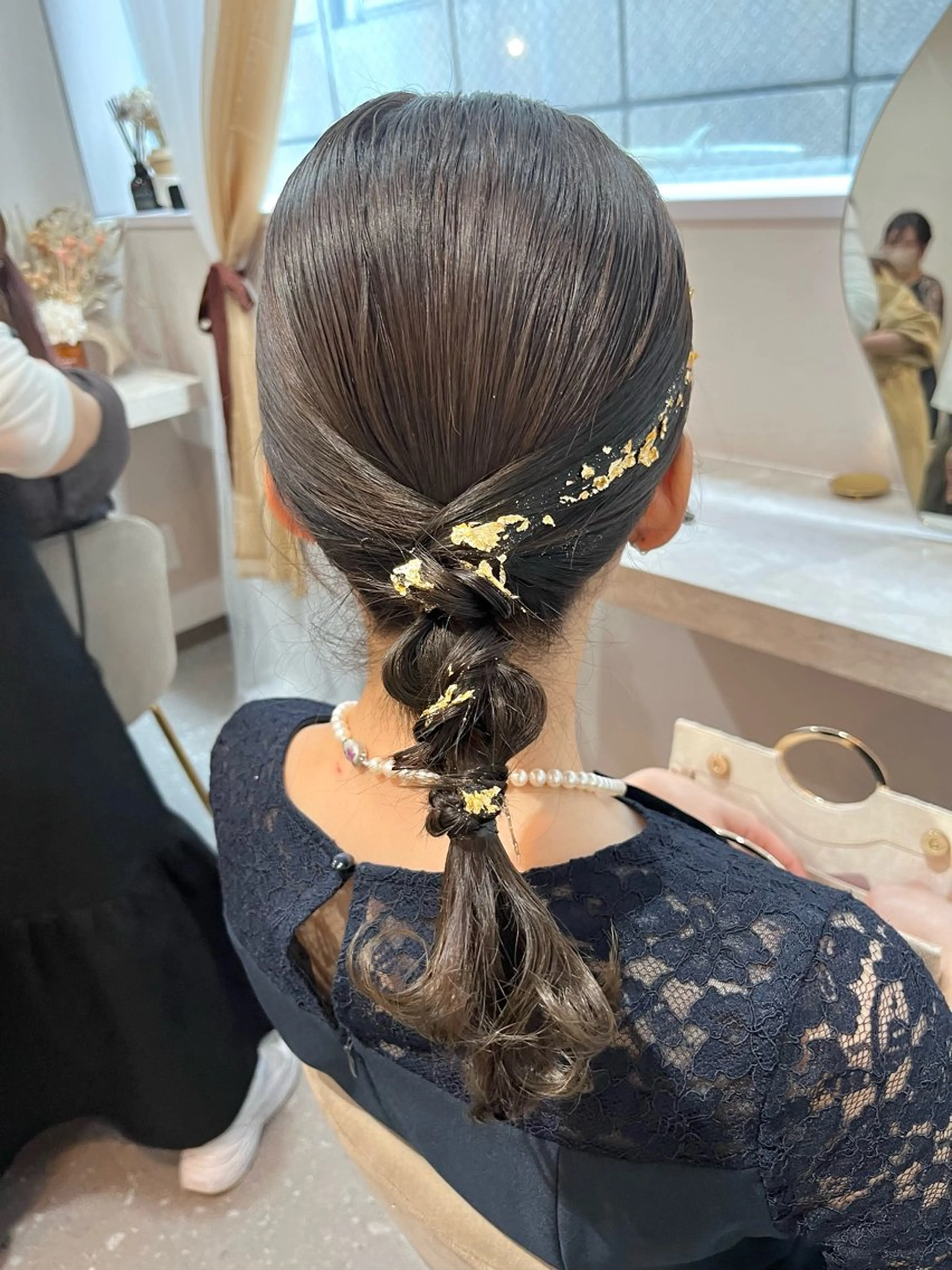 ミディアム ヘアアレンジ ヘアセット Mila Akariのヘアスタイル