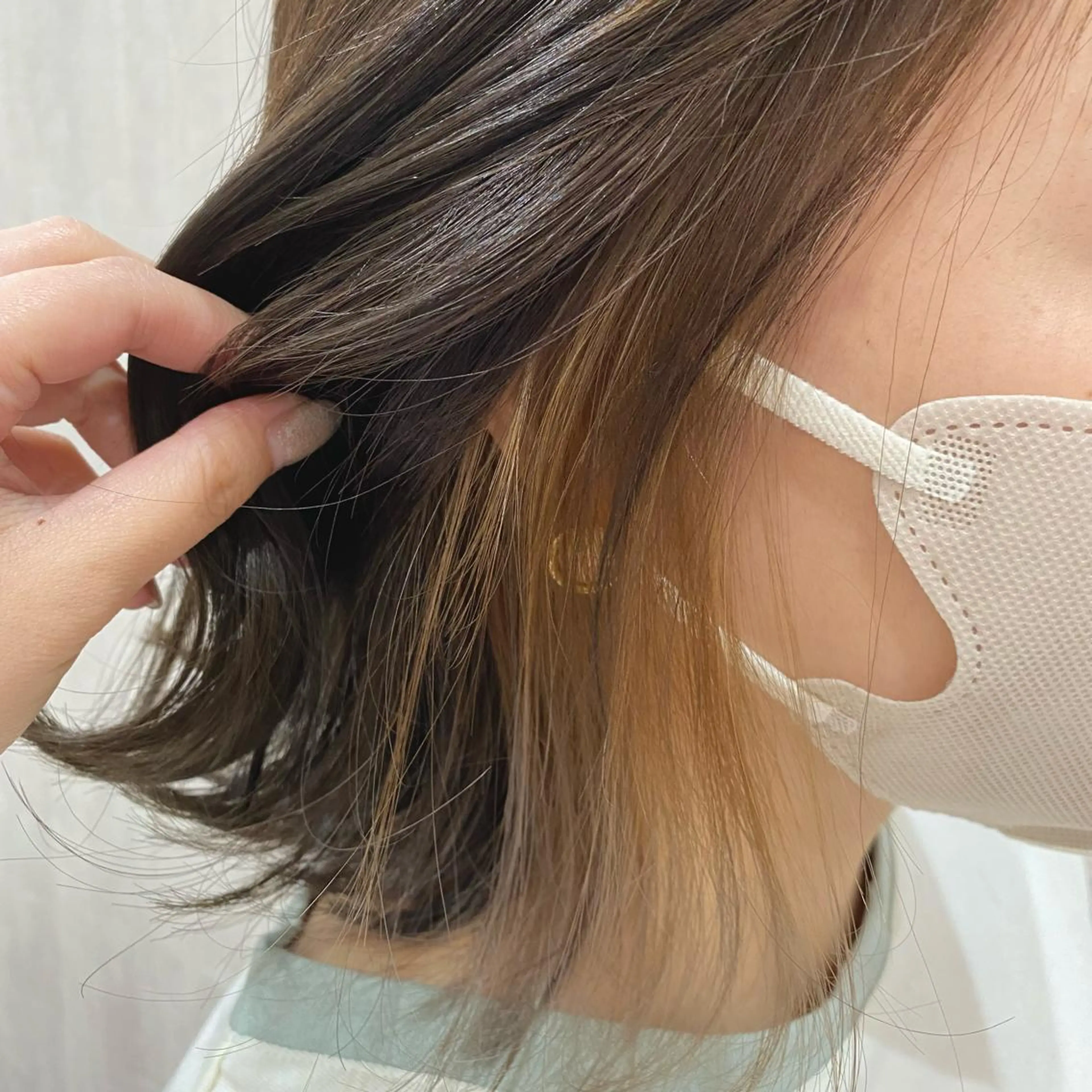 ミディアム カラー カット ヘアカラー トリートメント 🫧透け感⋆艶髪💎 山口アヤカのヘアスタイル