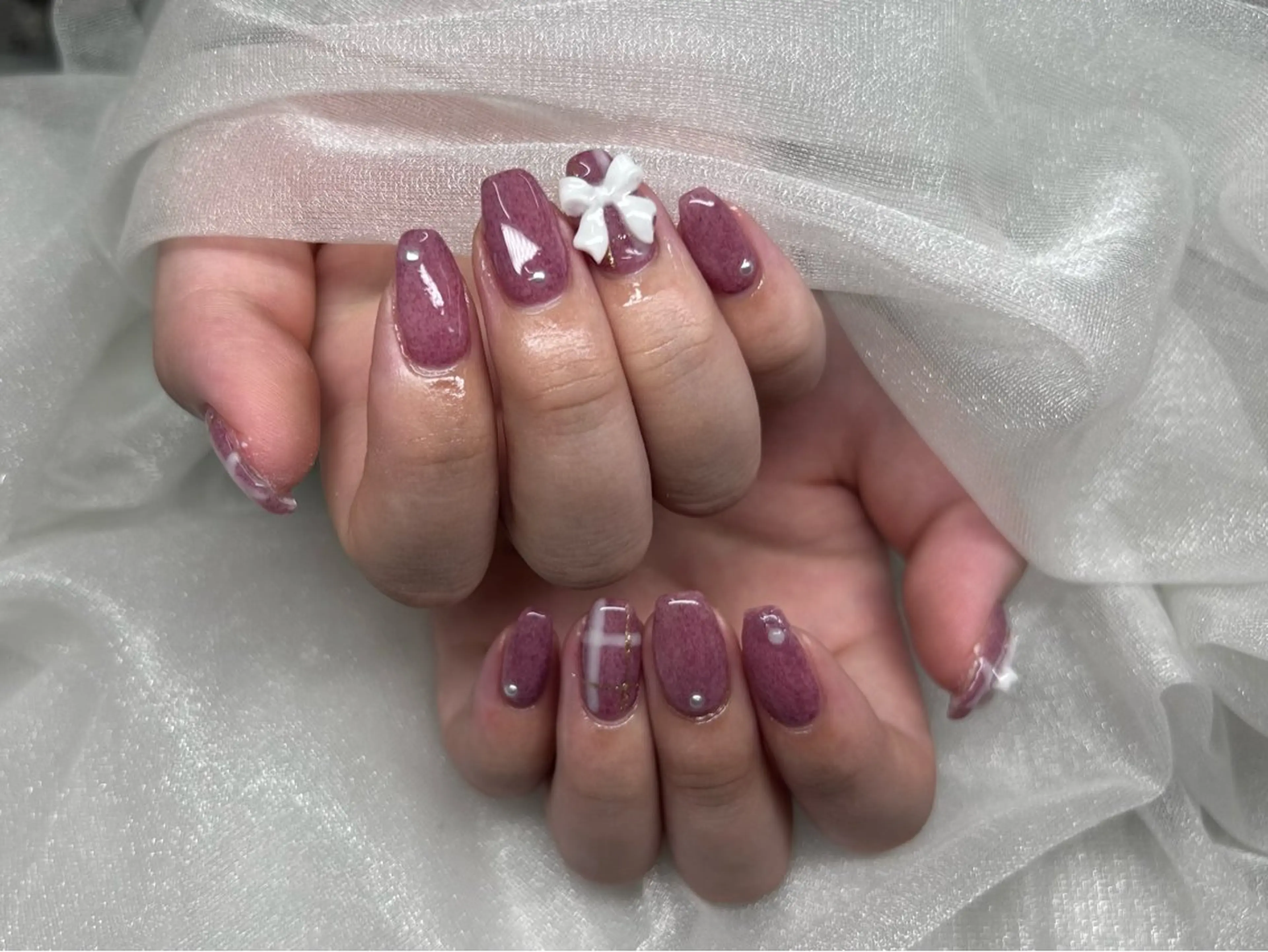 ネイル 持ち込み 加藤 楓子のネイルデザイン