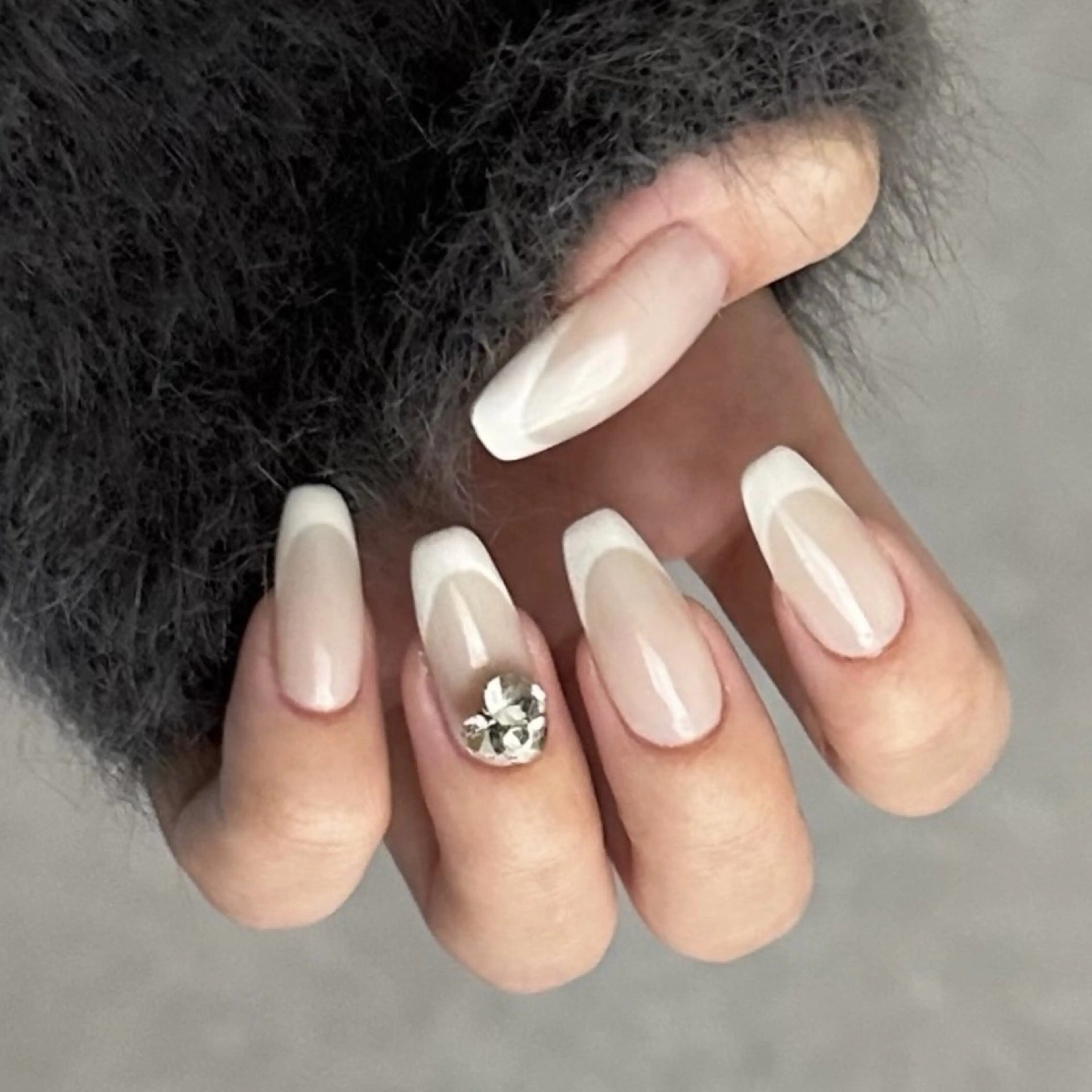 ネイル フレンチネイル ハンドネイル Jadenail  kokoroのネイルデザイン