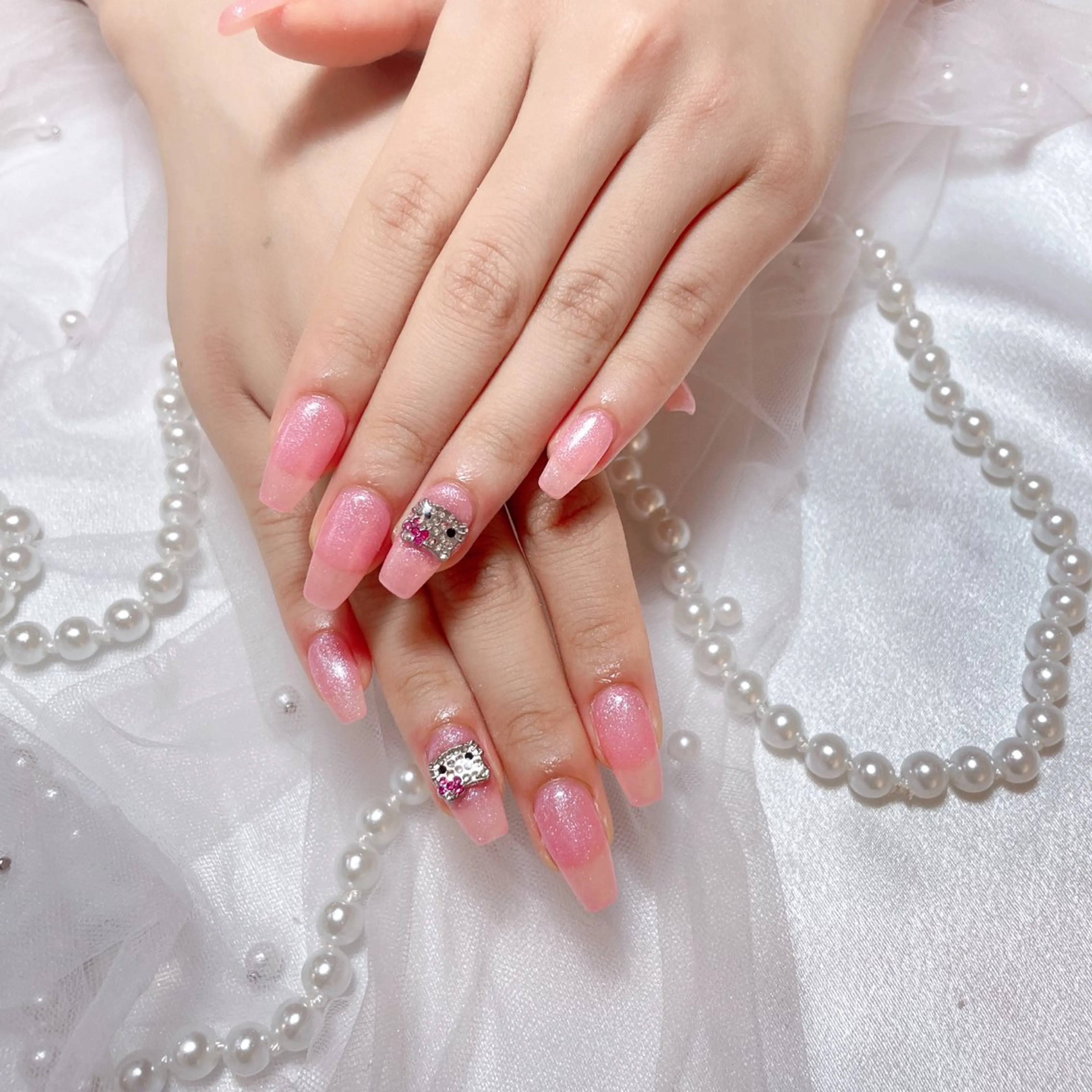 ネイル フットネイル フレンチネイル ジェルネイル ガーリー グラデーション ハンドネイル D.d Nail Moeのネイルデザイン