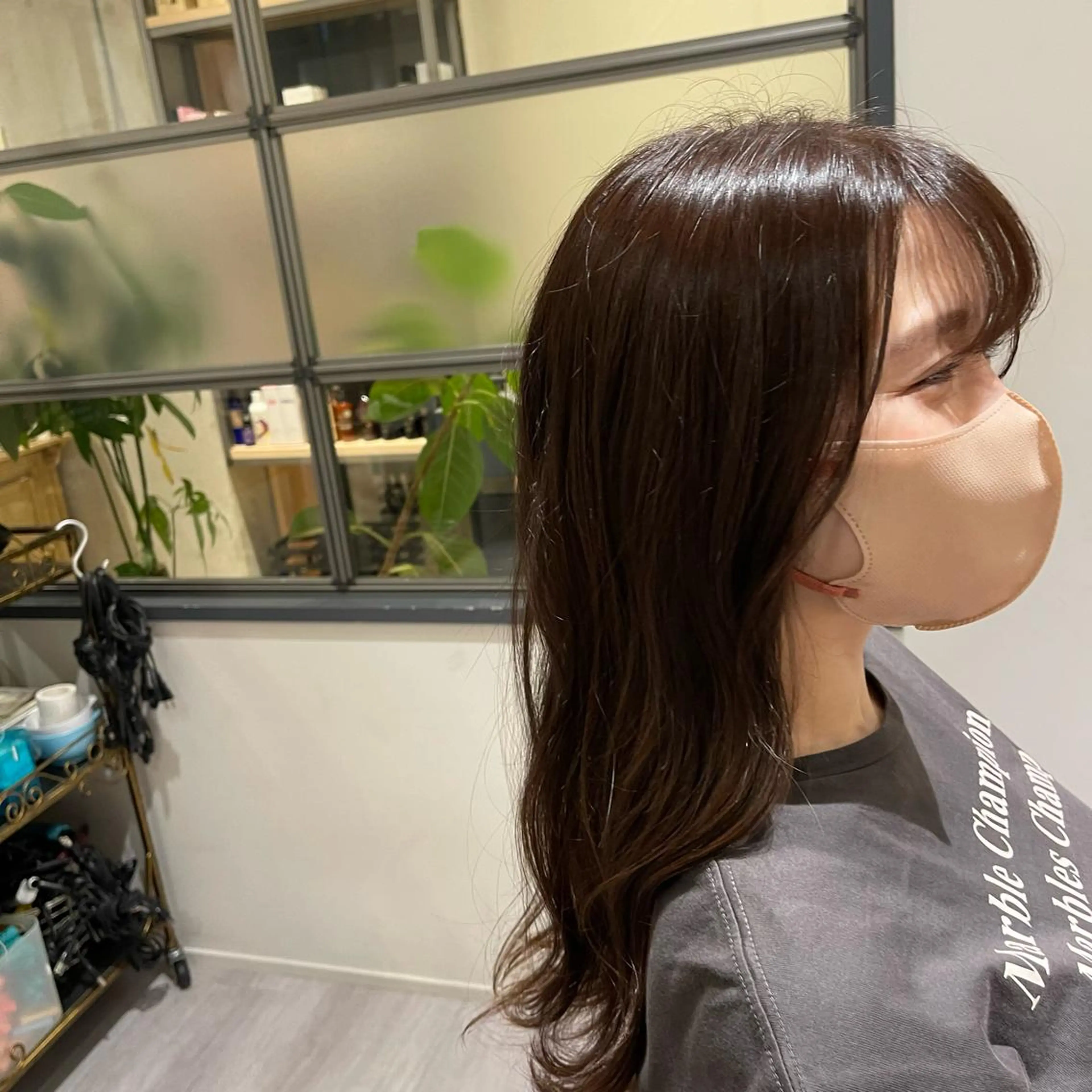 ミディアム カラー パーマ ヘアアレンジ 髪質改善 高井瑠華🌼 ストカールカット特化のヘアスタイル