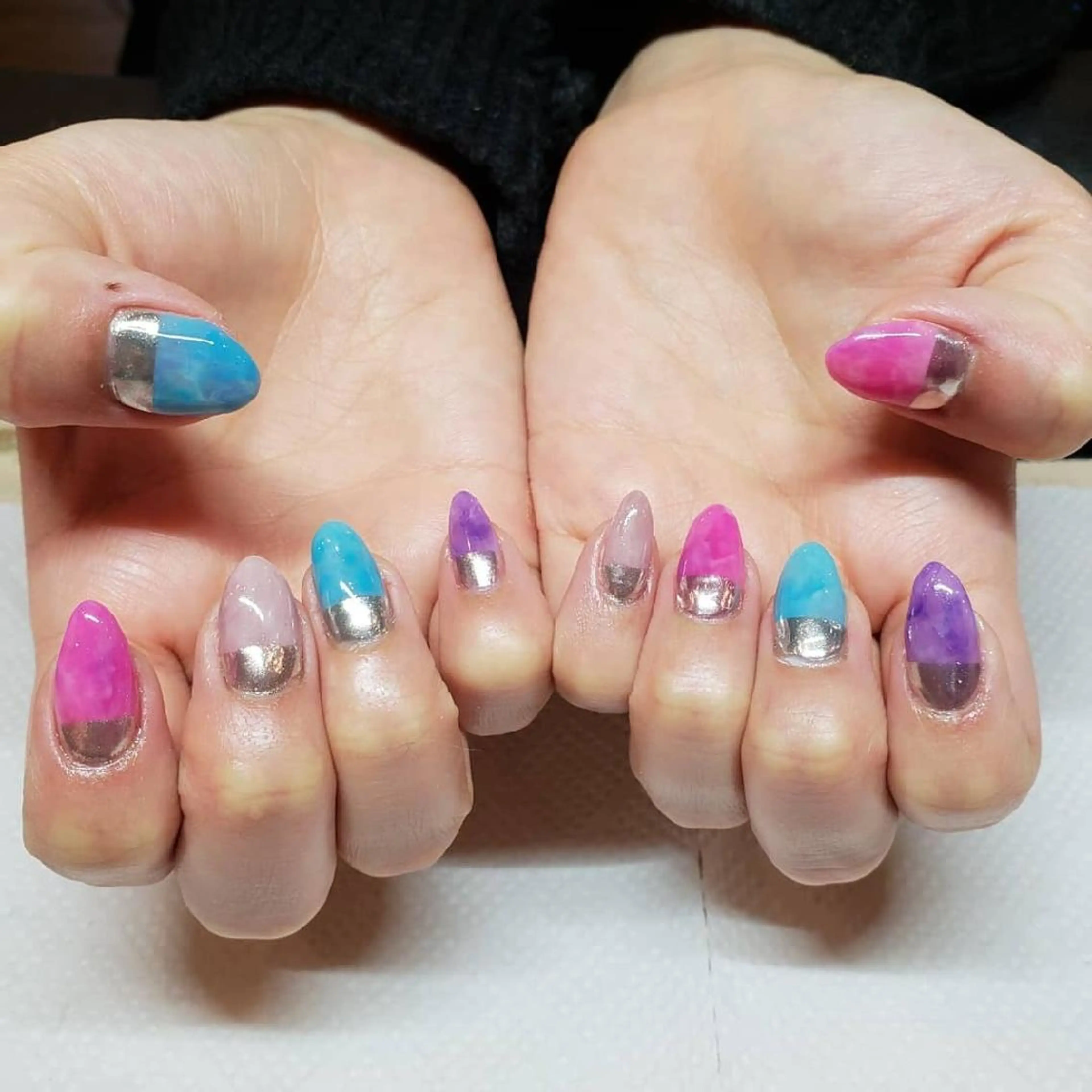 ネイル ミラーネイル J& Kのネイルデザイン