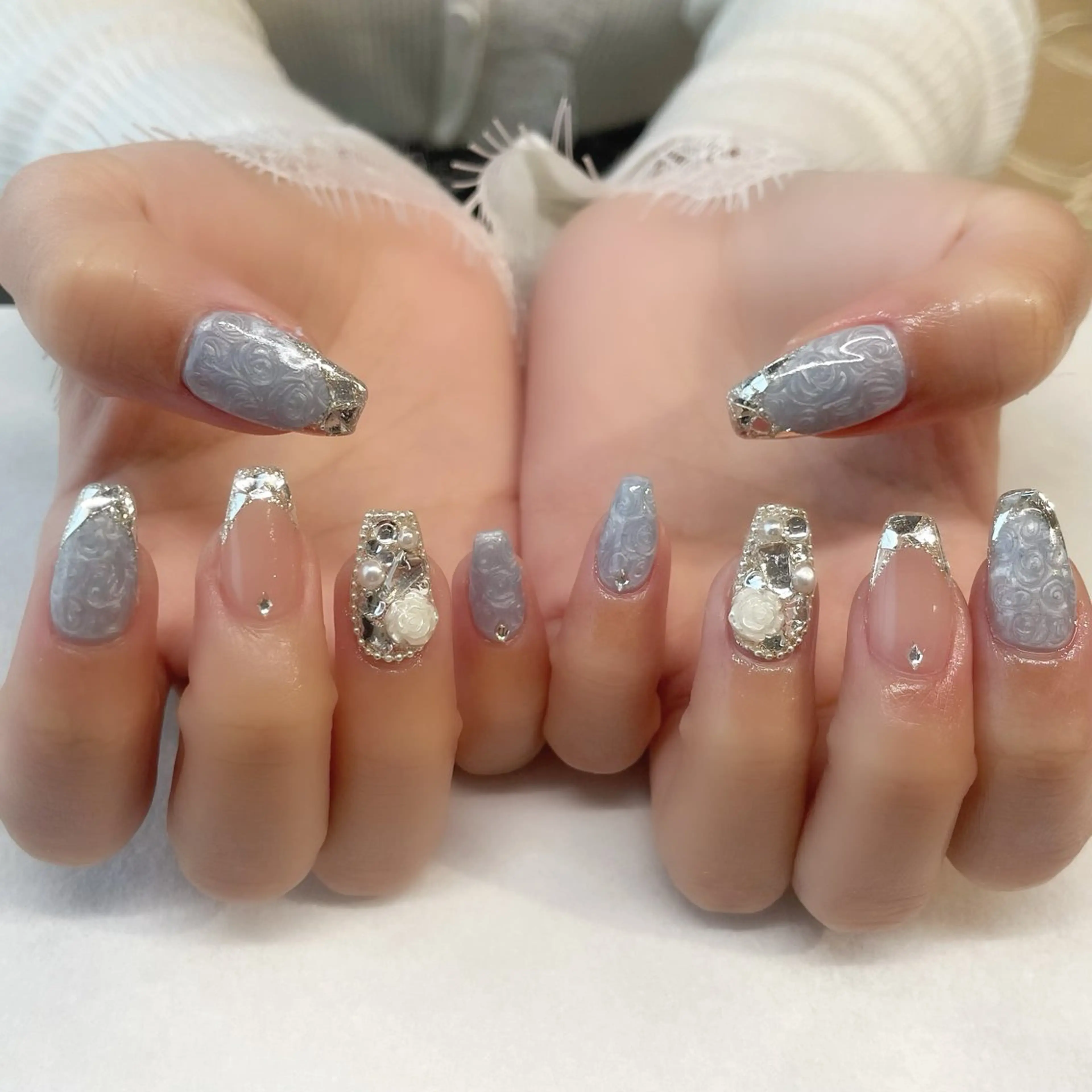 ネイル ハンドネイル 💎🐰 saki. m 🐰💎のネイルデザイン