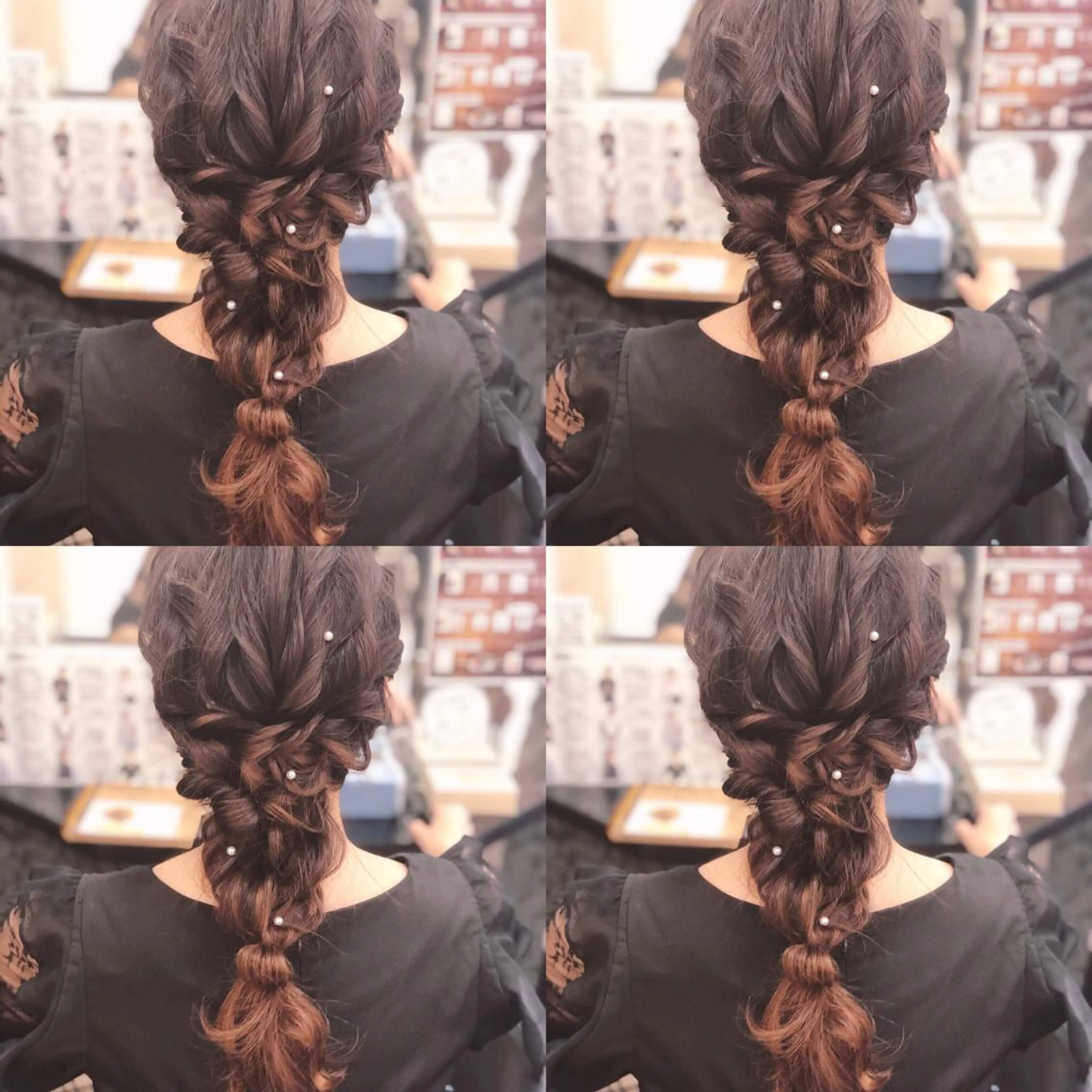 セミロング ヘアアレンジ ヘアセット 🌷MAYU 🌷のヘアスタイル