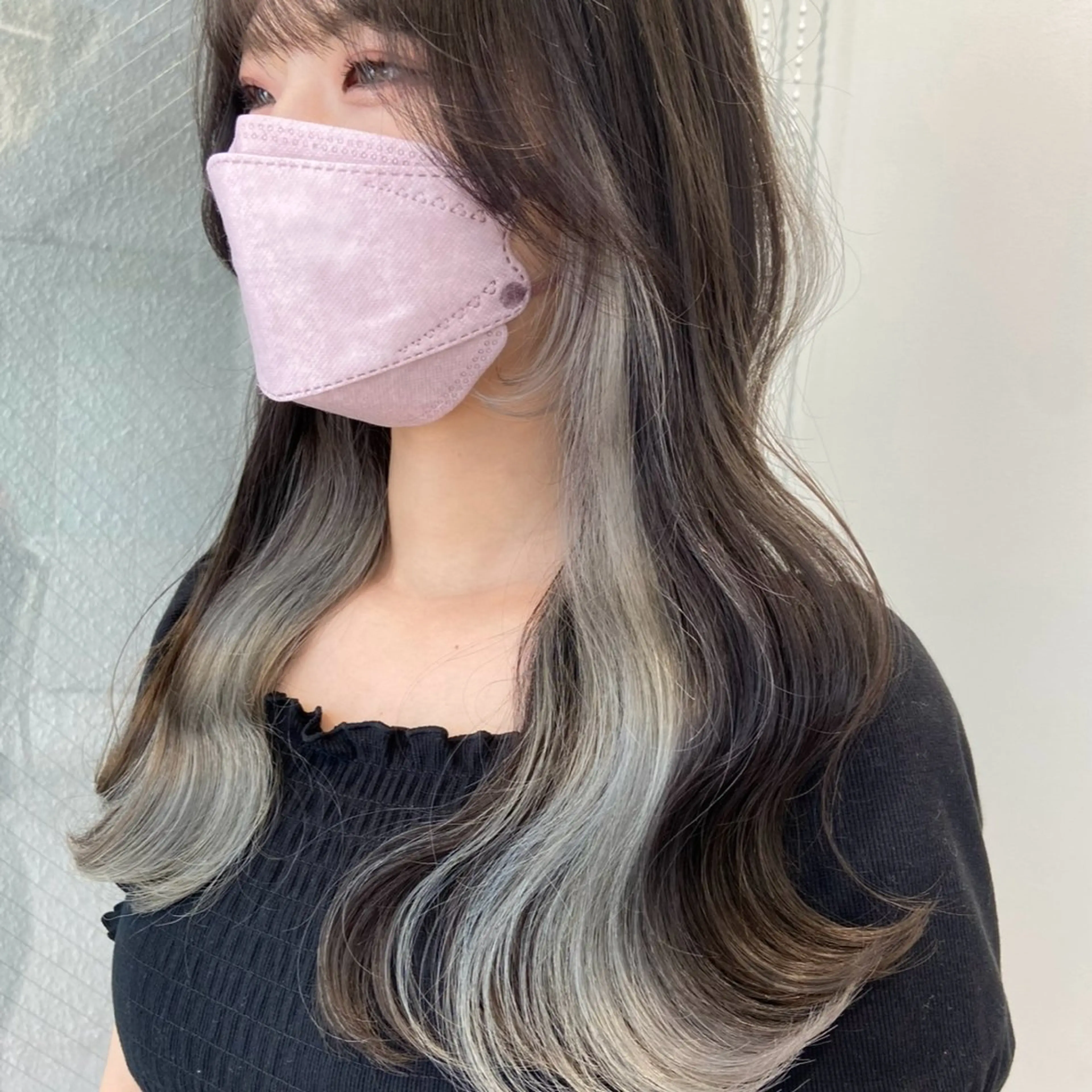 ミディアム カラー カット ヘアカラー レイヤーカット⭐️ インナー桑原 日花理のヘアスタイル