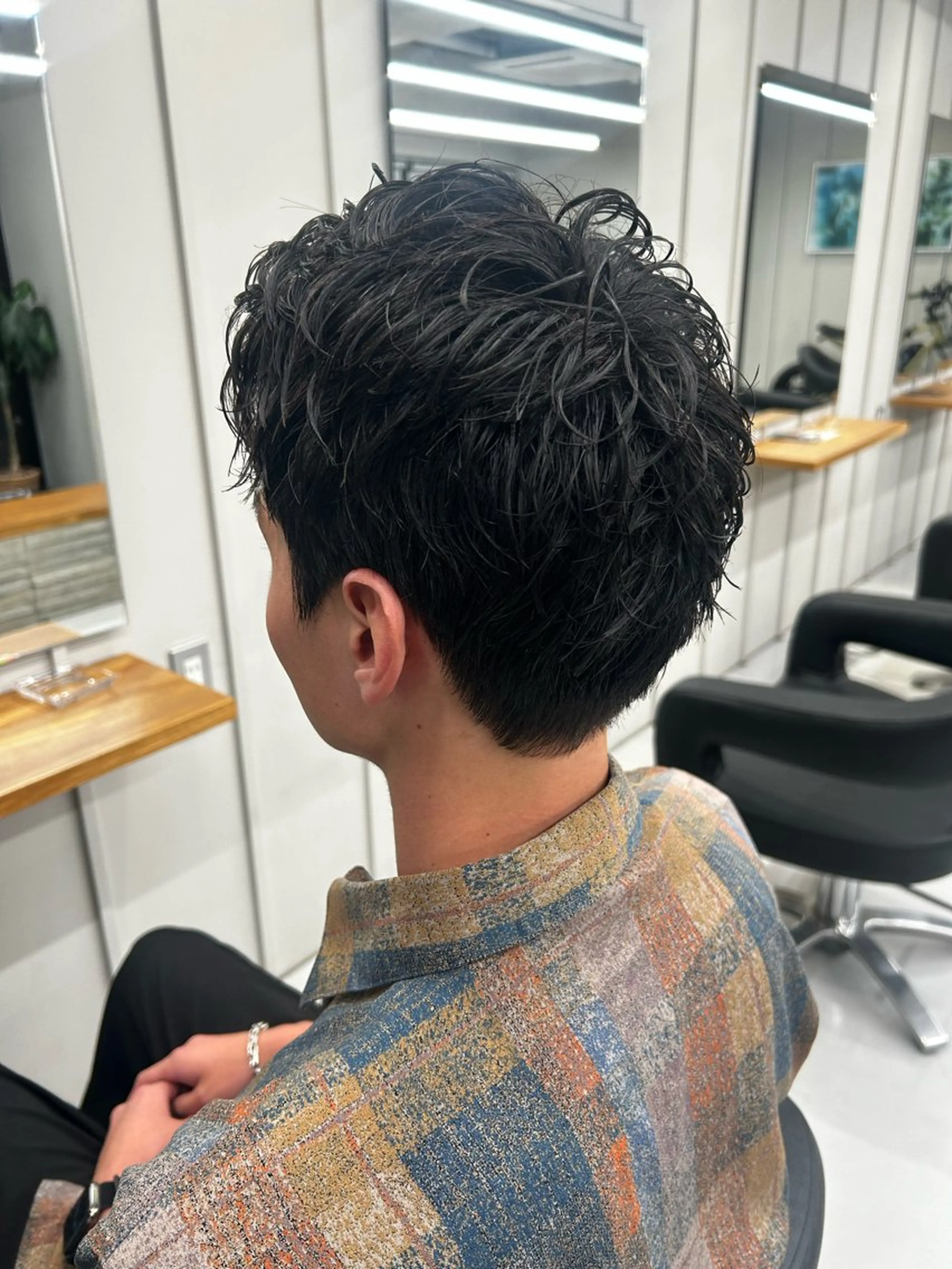 ショート パーマ メンズ BARBES TOKYO SOUTH所属・🤎💇🏻‍♀️✨ /万尋　マヒロのヘアスタイル