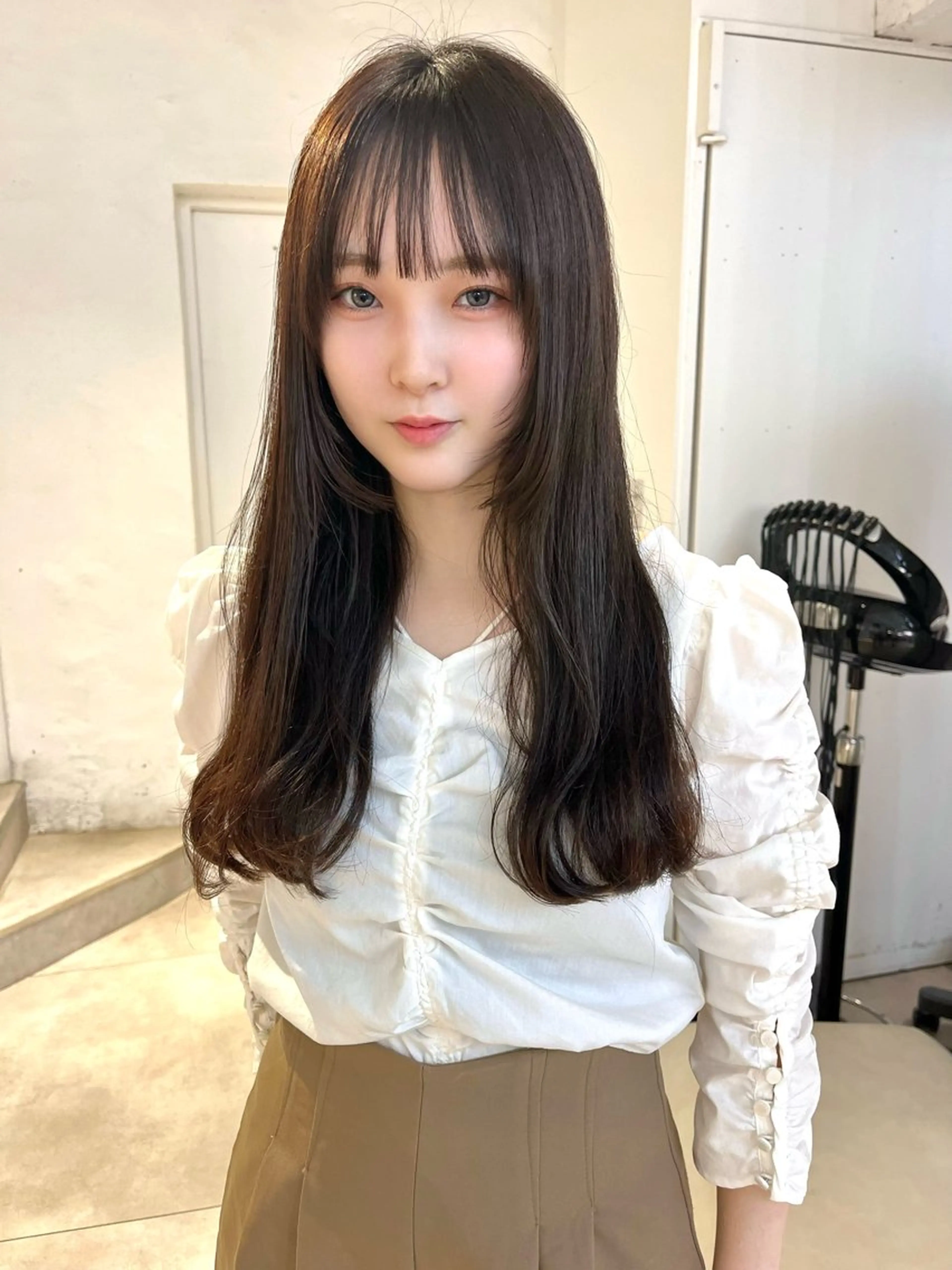 ロング カラー 透明感カラー 顔周りカット/透明感 カラー✂️MEIのヘアスタイル