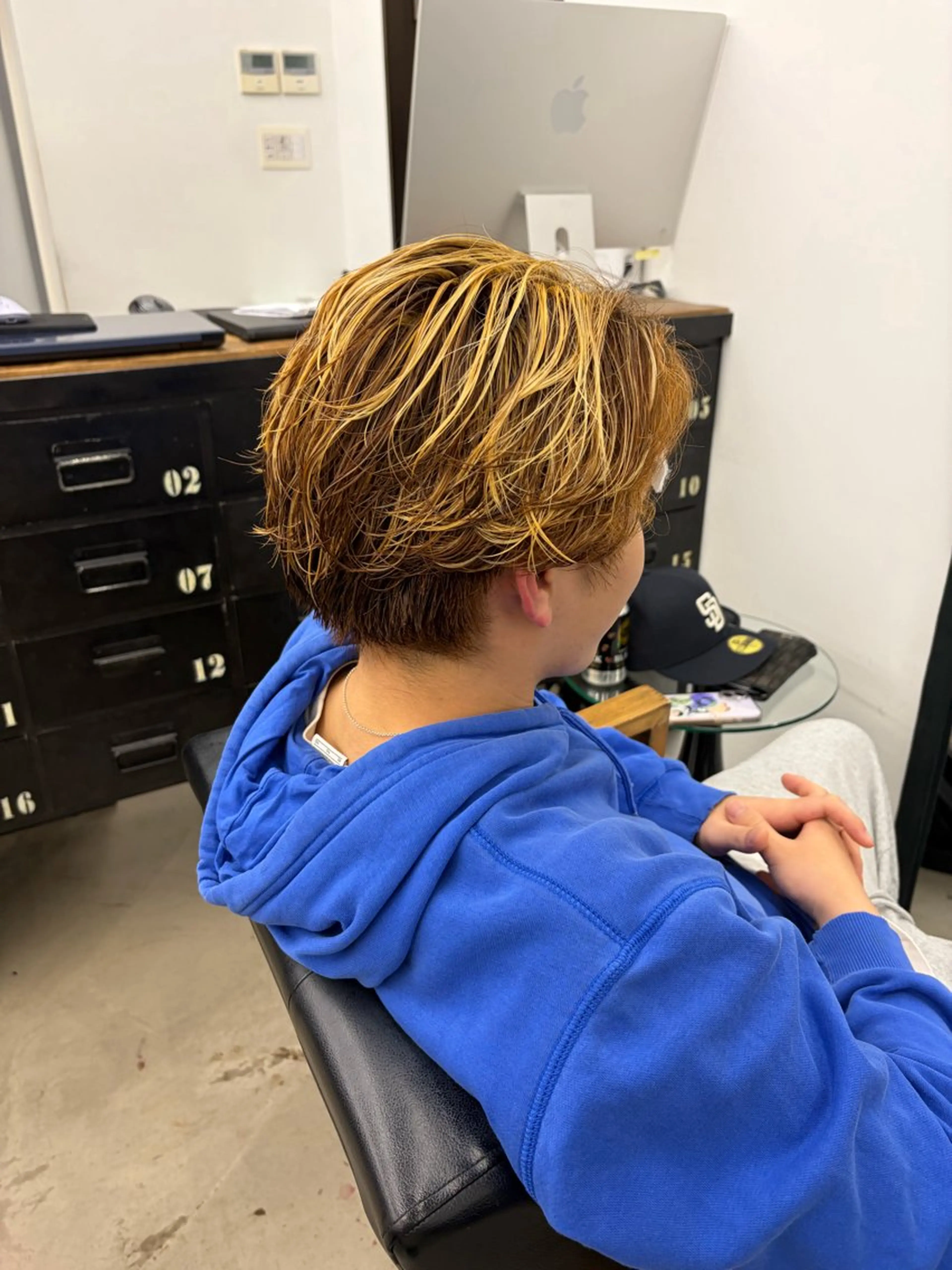 カラー メンズ ヘアカラー Nico☺︎🎀YU パーマ/ブリーチのヘアスタイル