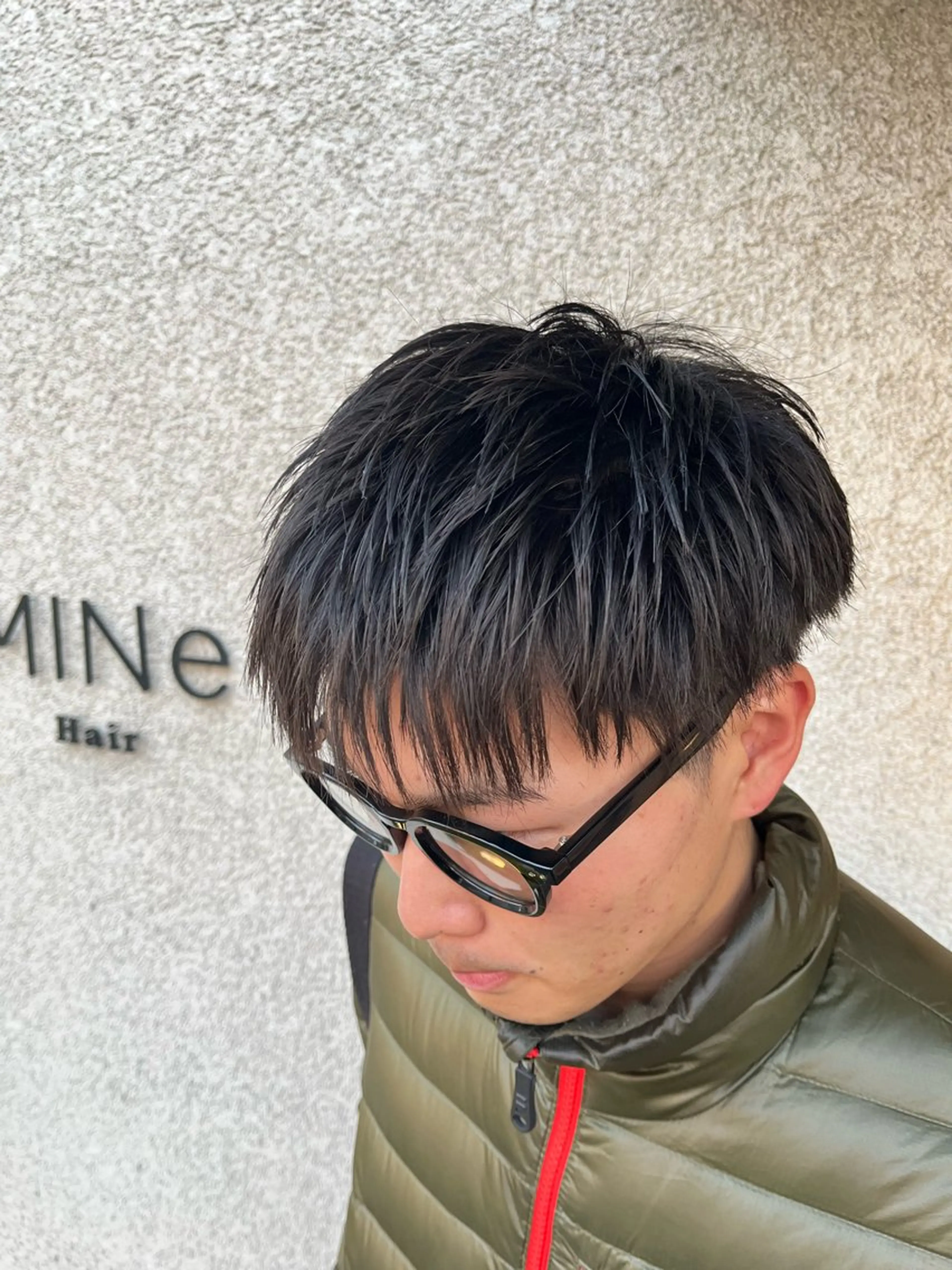 パーマ メンズ 飛田 悠佑のヘアスタイル