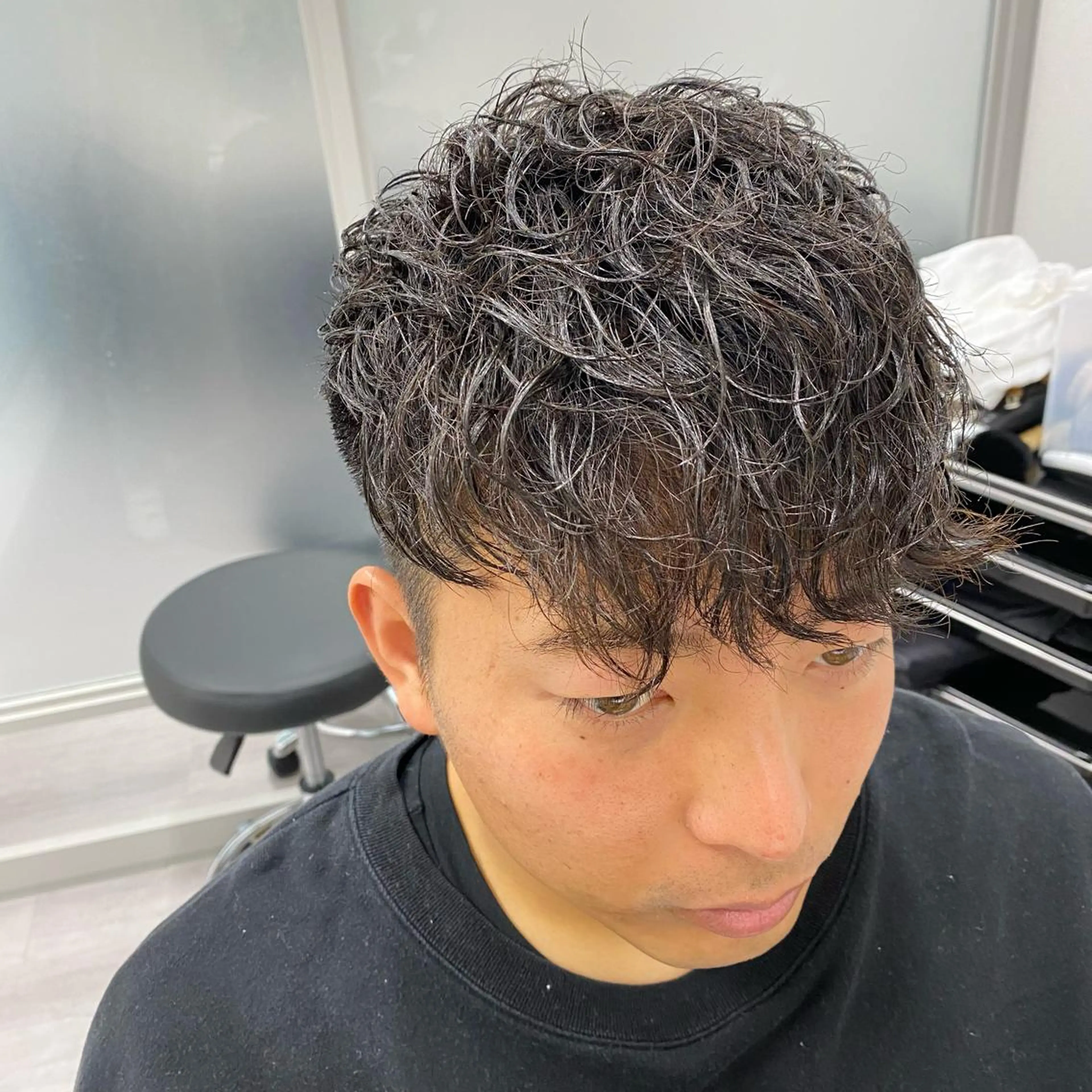 パーマ メンズ メンズパーマ シェアサロンReco-リコ- 今泉パークサイド店所属・メンズパーマ専門★★ ナカゾノのヘアスタイル