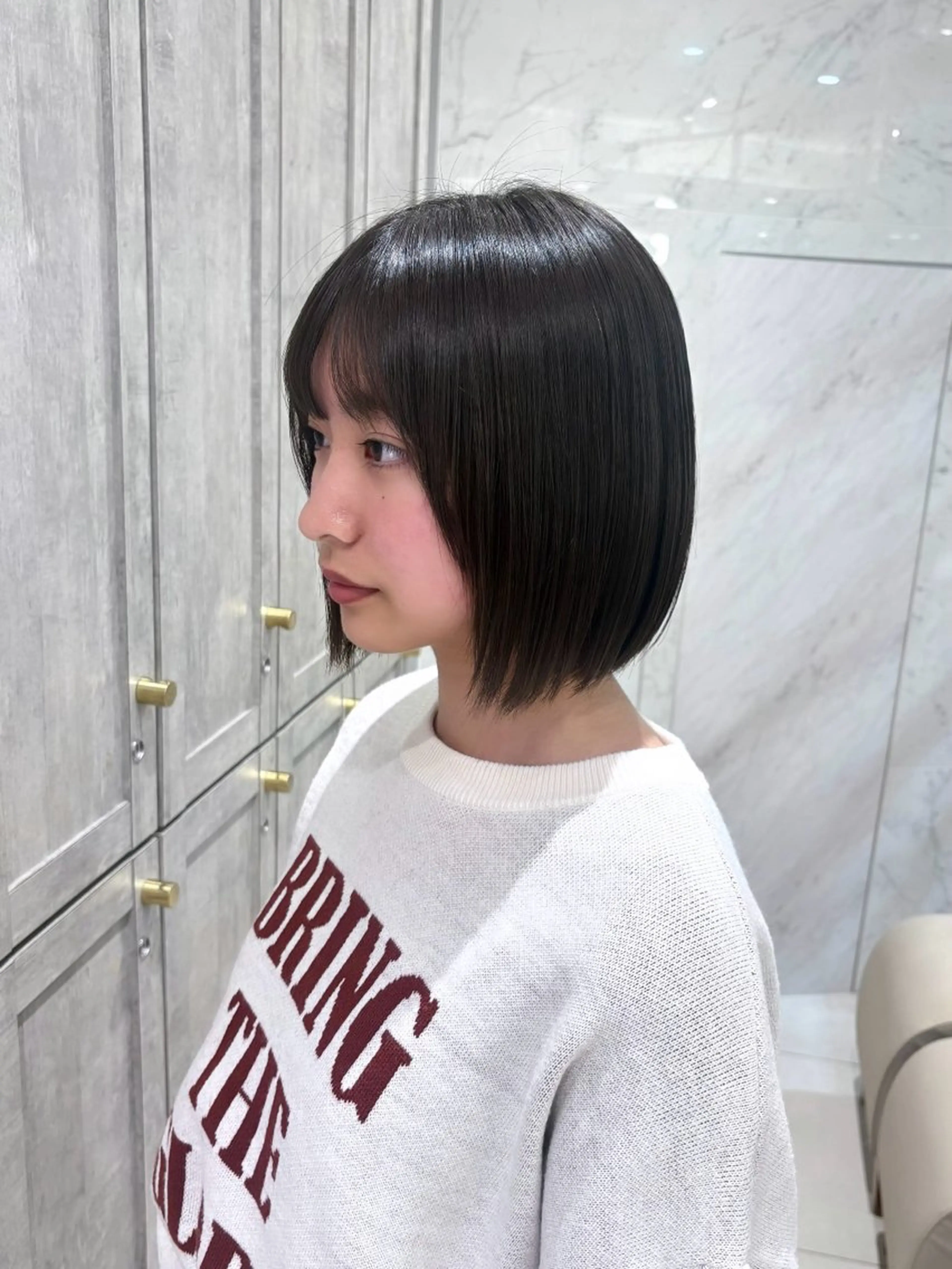 【ご新規様限定🌙】カット+ストレート（縮毛矯正）+Aujua高保湿トリートメント+marbb（マイクロバブル）の写真