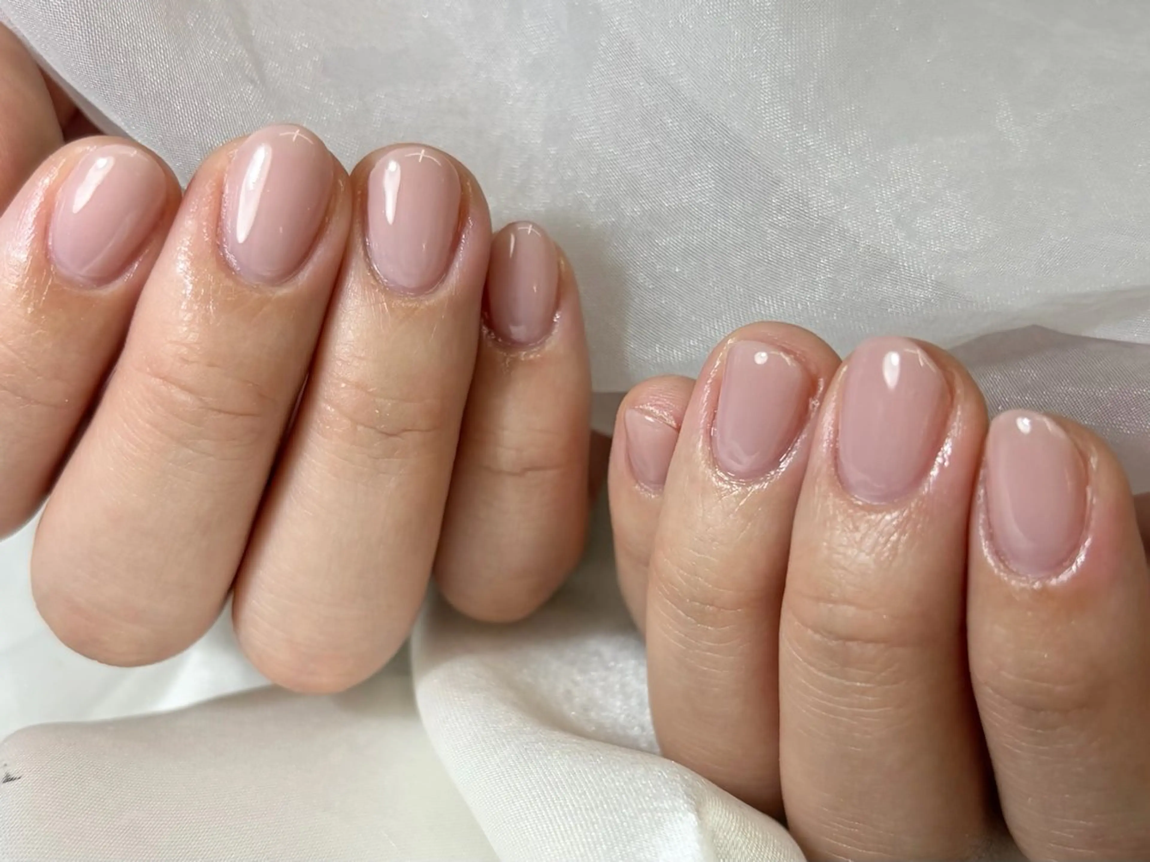 ネイル オフィスネイル ワンカラーネイル Nail salon Plume所属・Plume Rio 松尾大社すぐのネイルデザイン