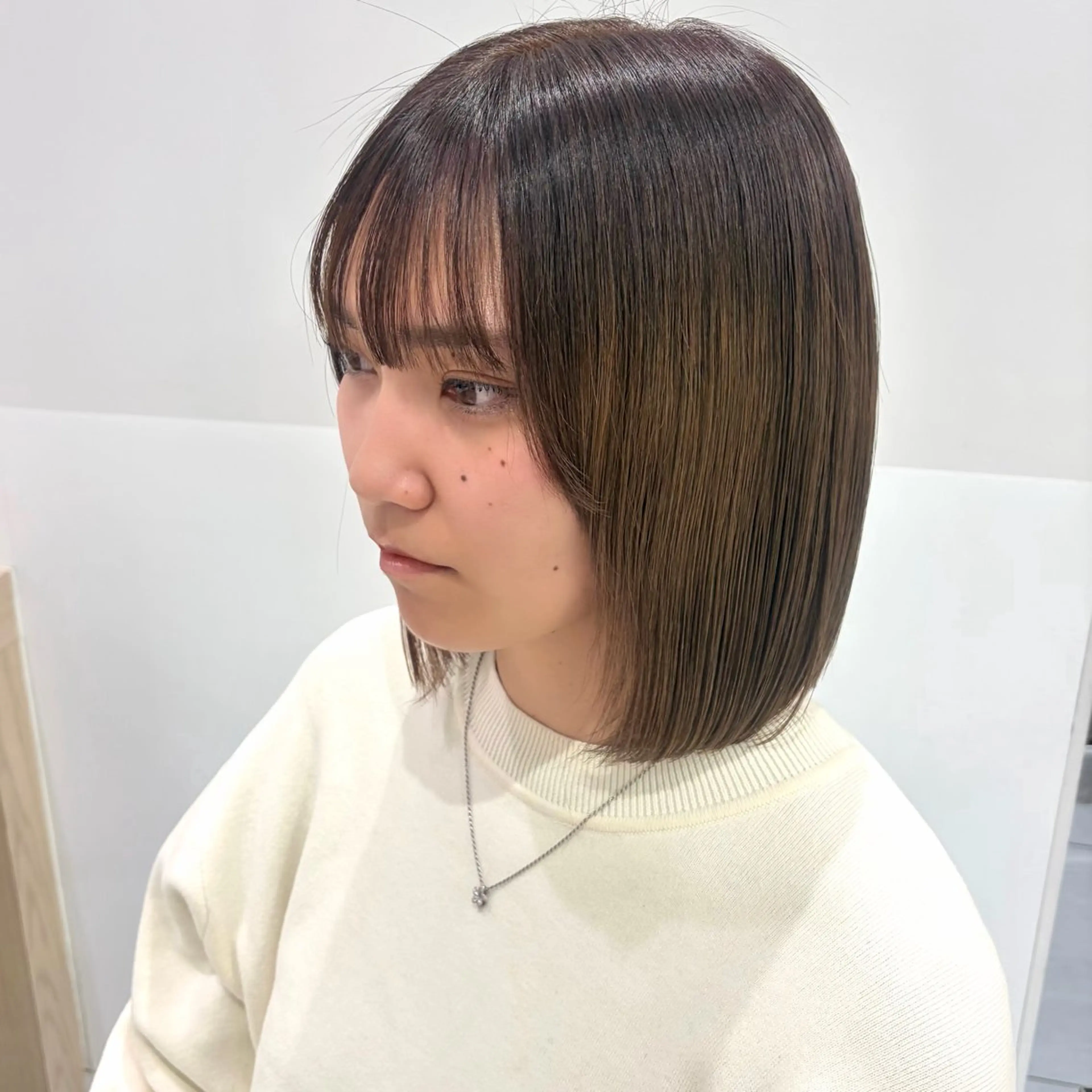 ミディアム カット トリートメント ダウンパーマ特化💎 ボブ・レイヤーりなのヘアスタイル