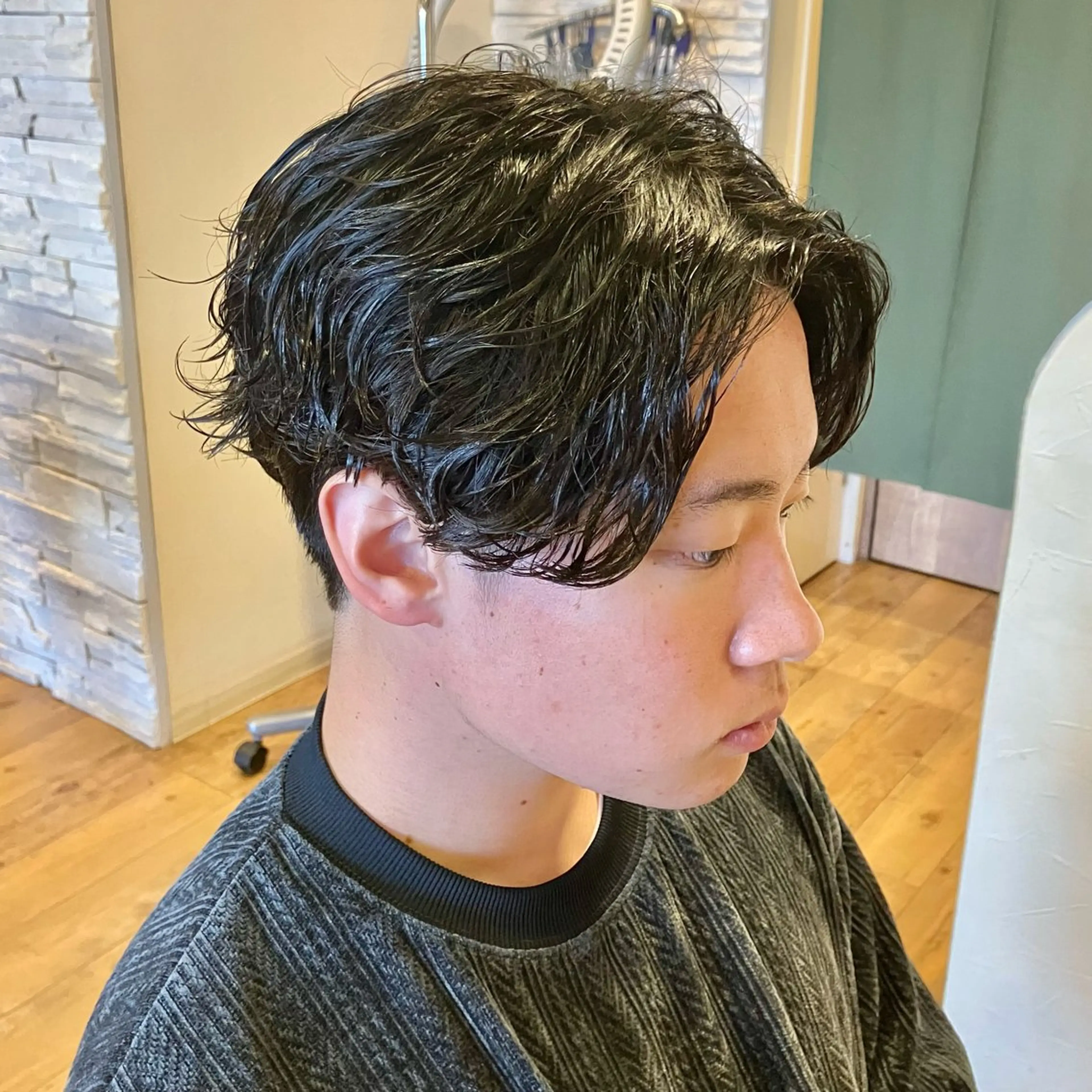 パーマ メンズ フェザーパーマ メンズパーマ カット パーマ 森田 研司のヘアスタイル