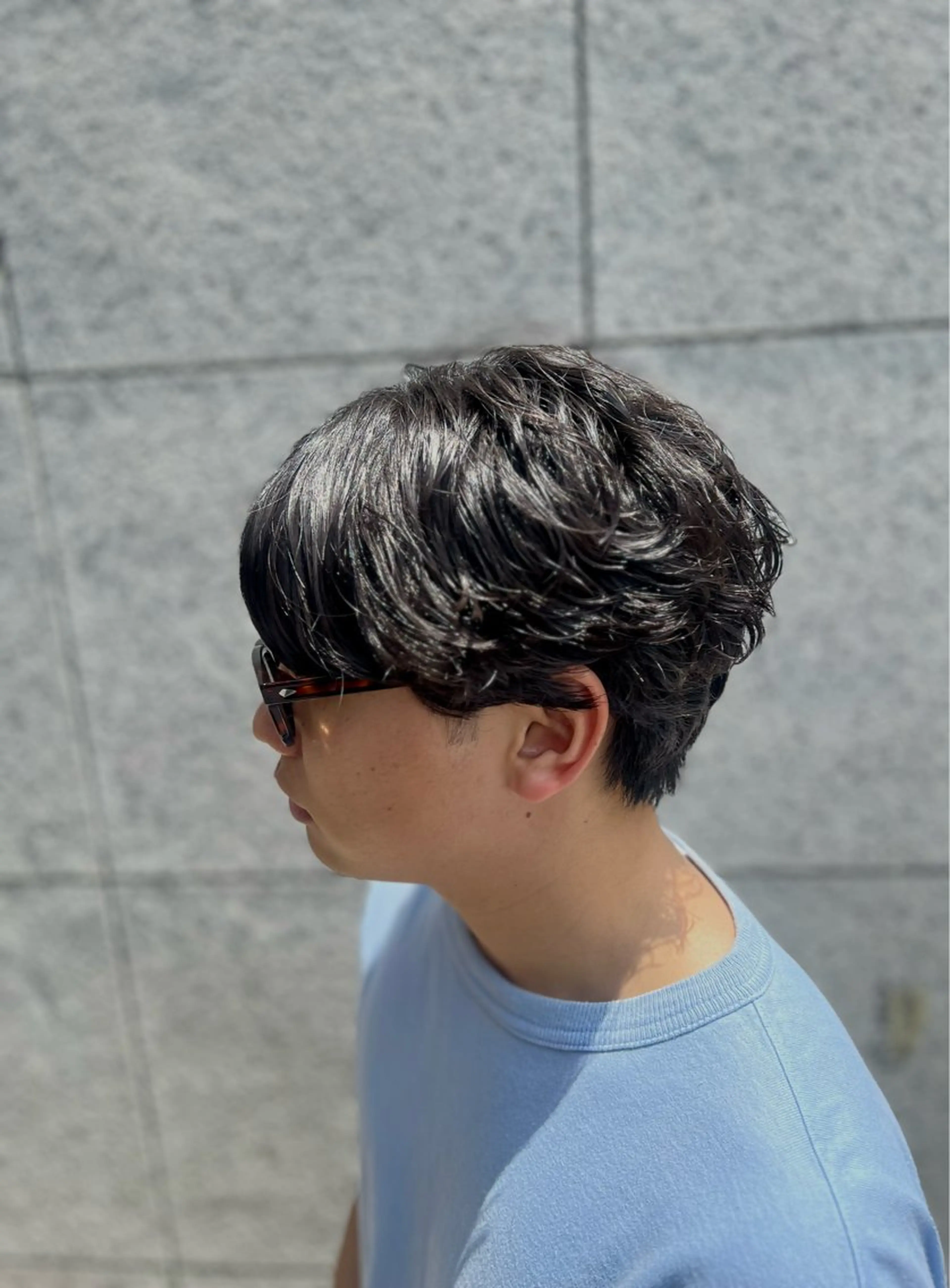 ショート パーマ メンズ メンズパーマ ニュアンスパーマ 【六本松美容師】 MOEのヘアスタイル