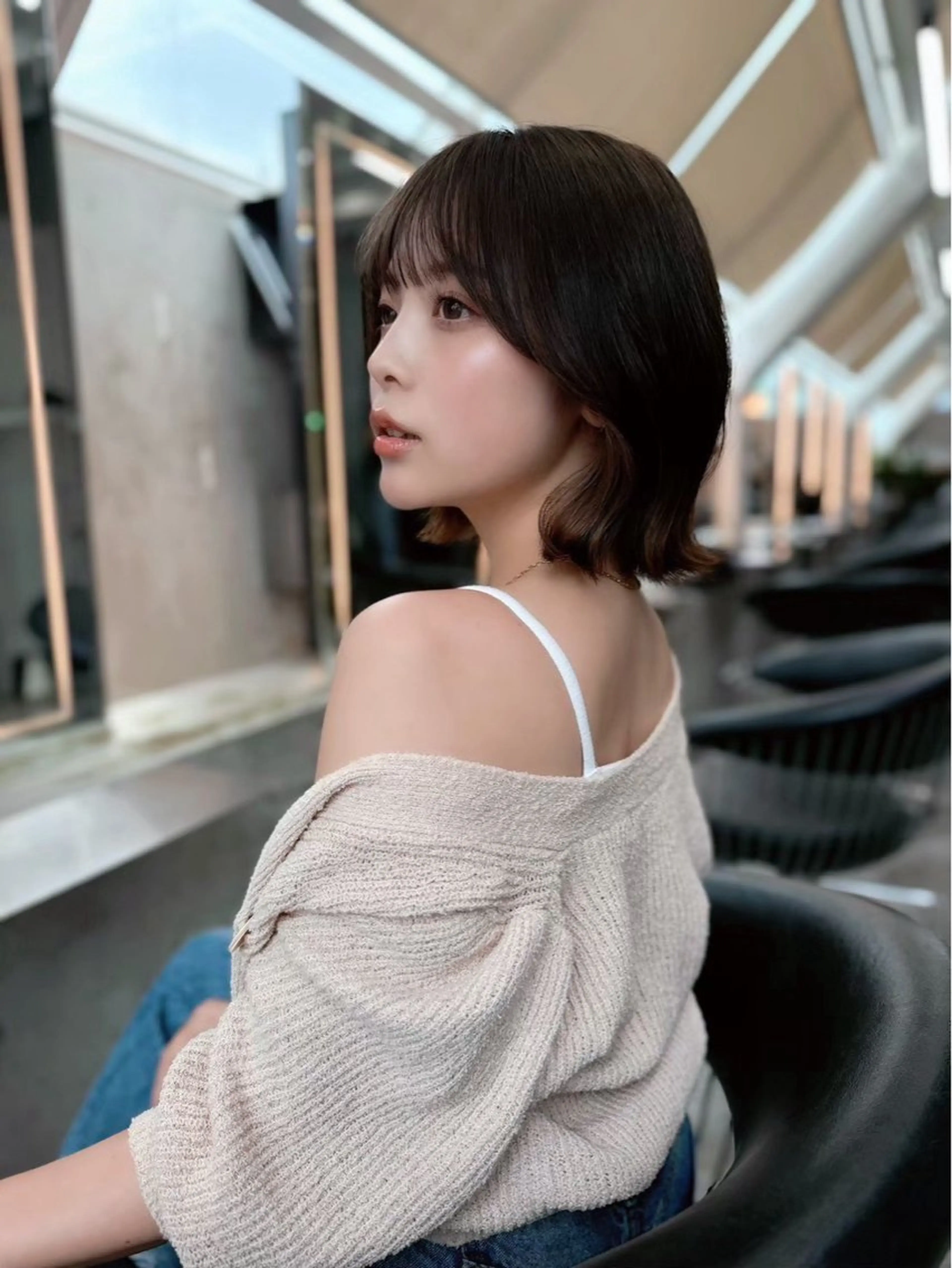 ショート 矯正/艶髪/レイヤー /ボブ/桒山航季のヘアスタイル