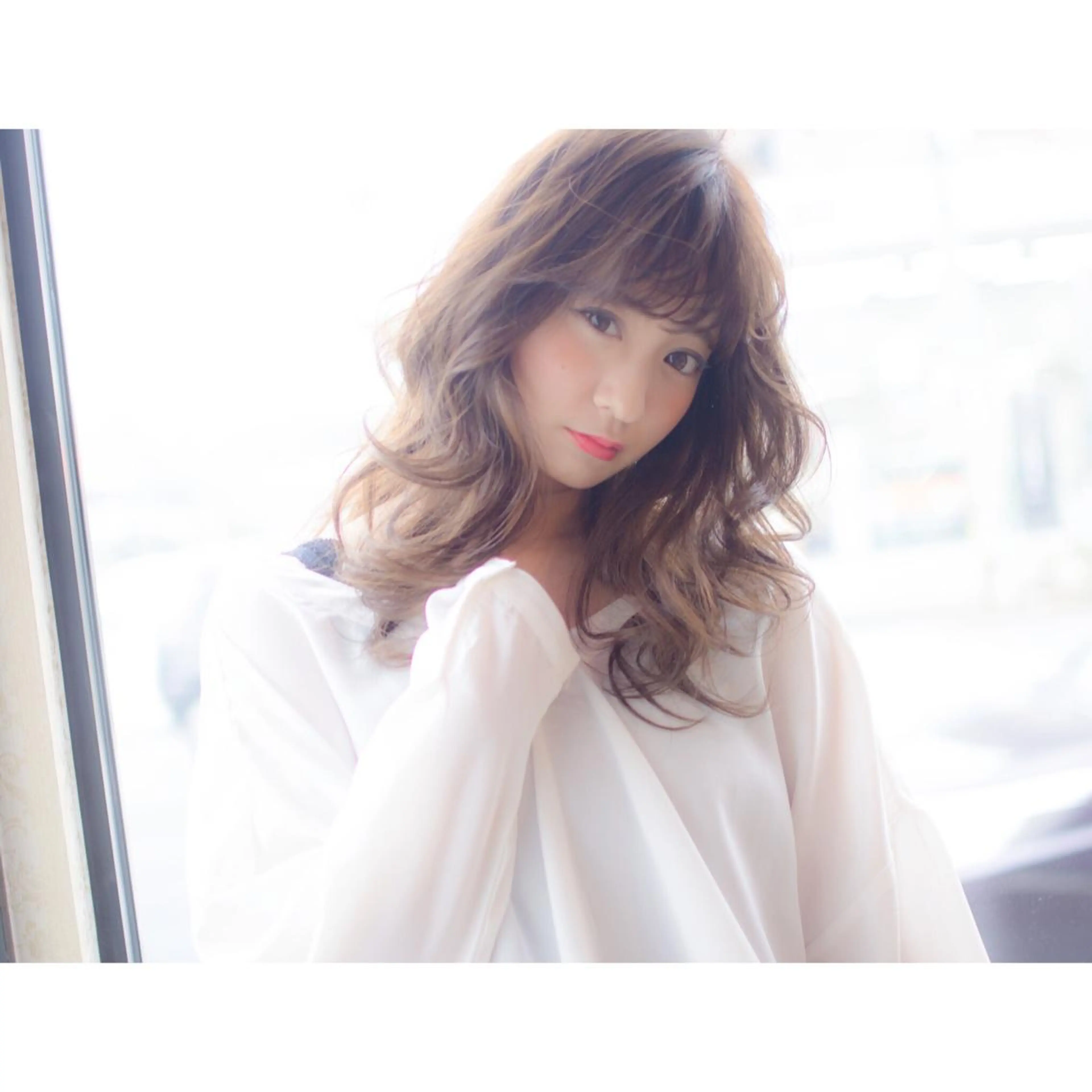 セミロング カラー 透明感カラー 圧倒的なクォリティ✨ waku 岡崎店のヘアスタイル