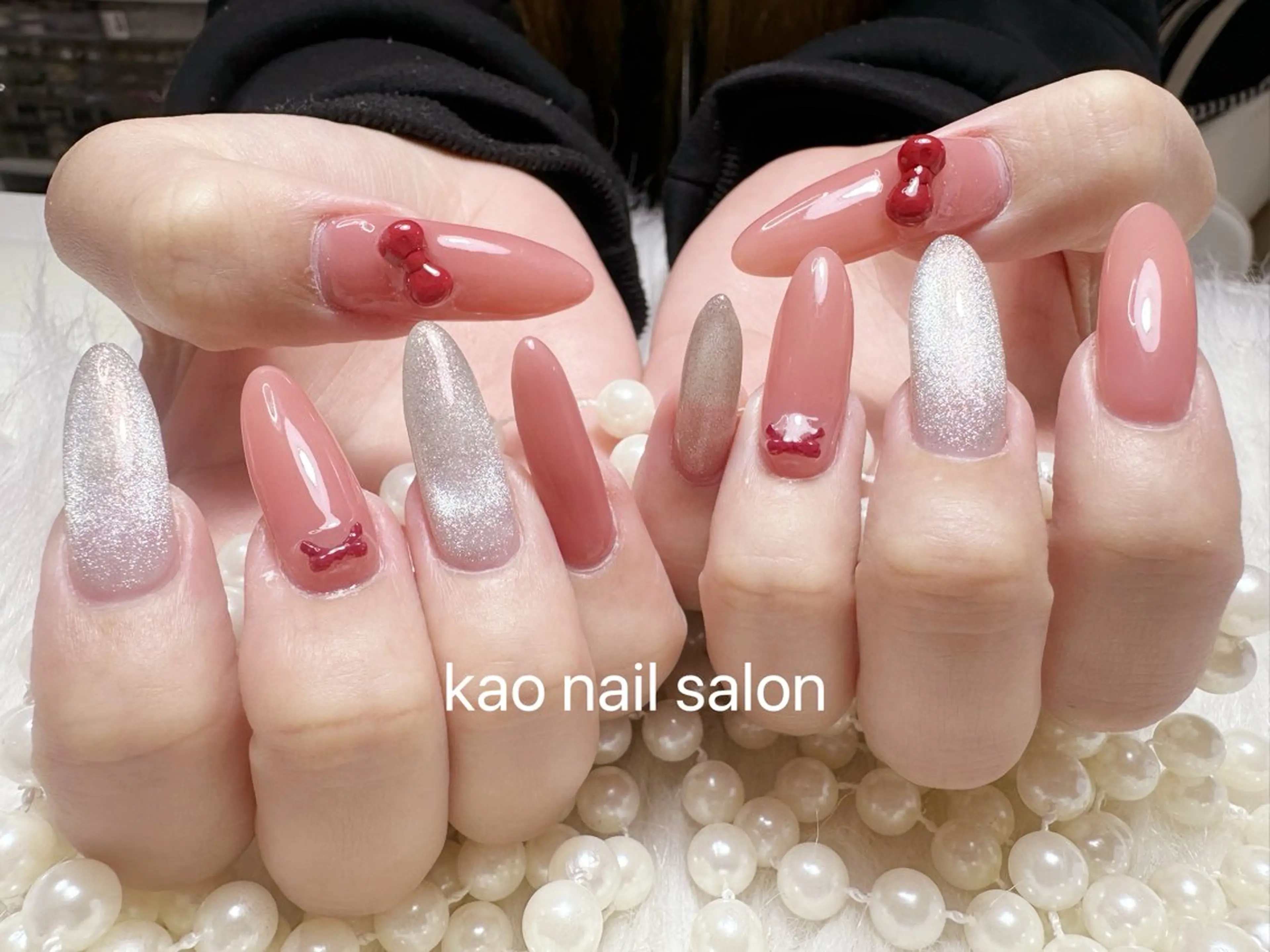 ネイル ハンドネイル kao nail マグネット/長さだしのネイルデザイン
