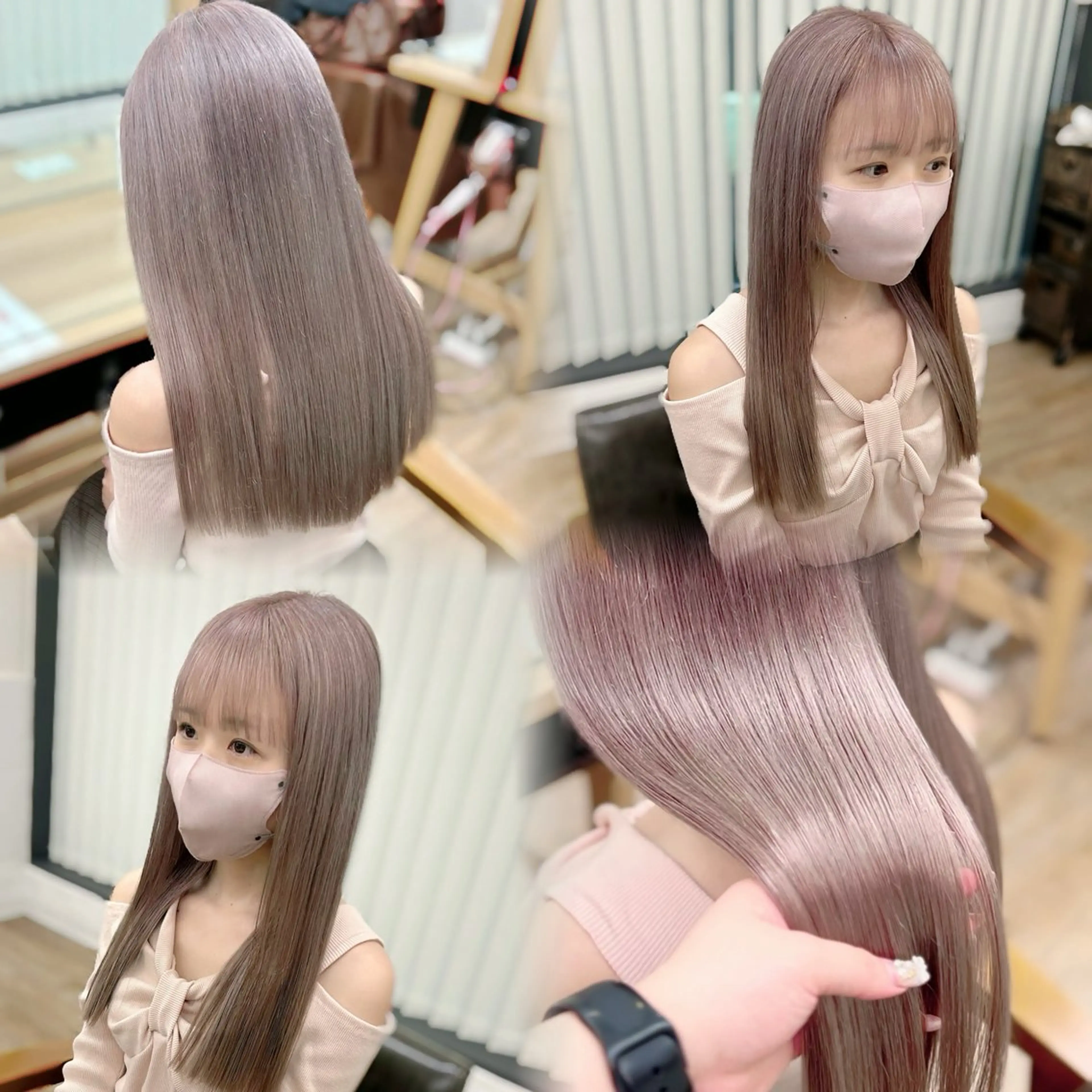 ロング カラー カット ヘアカラー 🎀オタク美容師艶髪 カラーERINA🎀のヘアスタイル