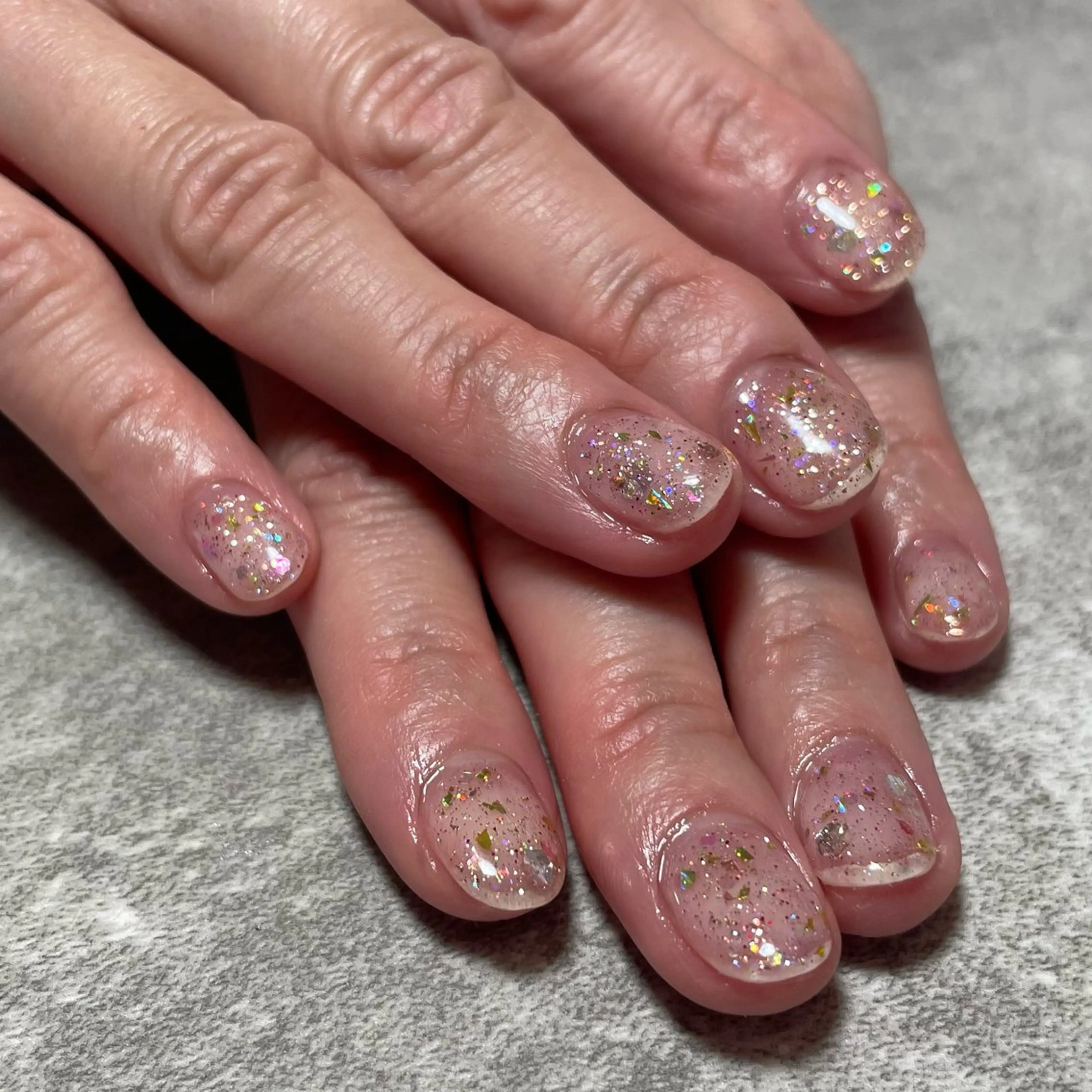 ネイル キラキラネイル ラメ(グリッター) ハンドネイル Sun Brown Mireiのネイルデザイン