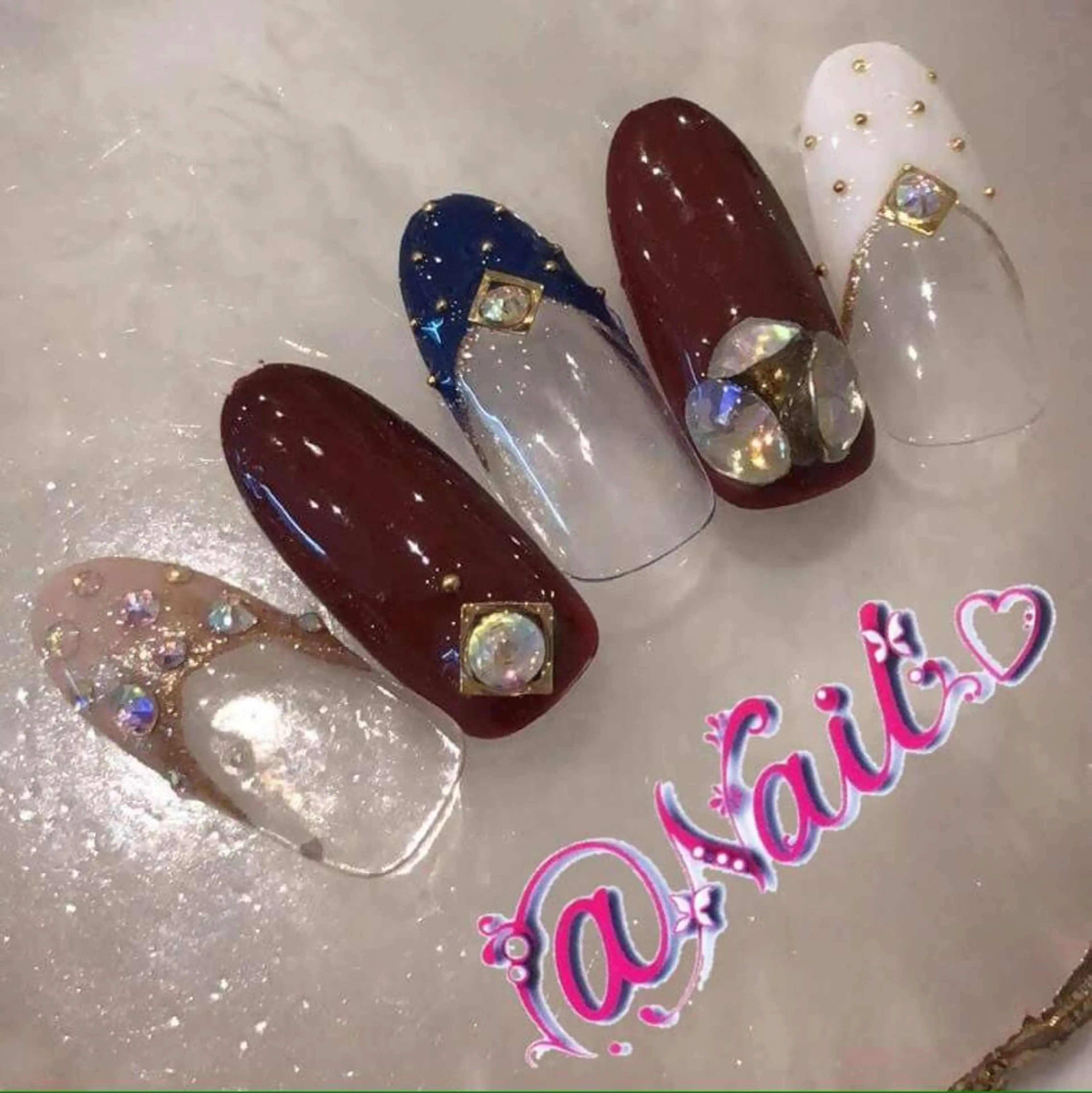 ネイル ネイルチップ 小尾 栞のネイルデザイン