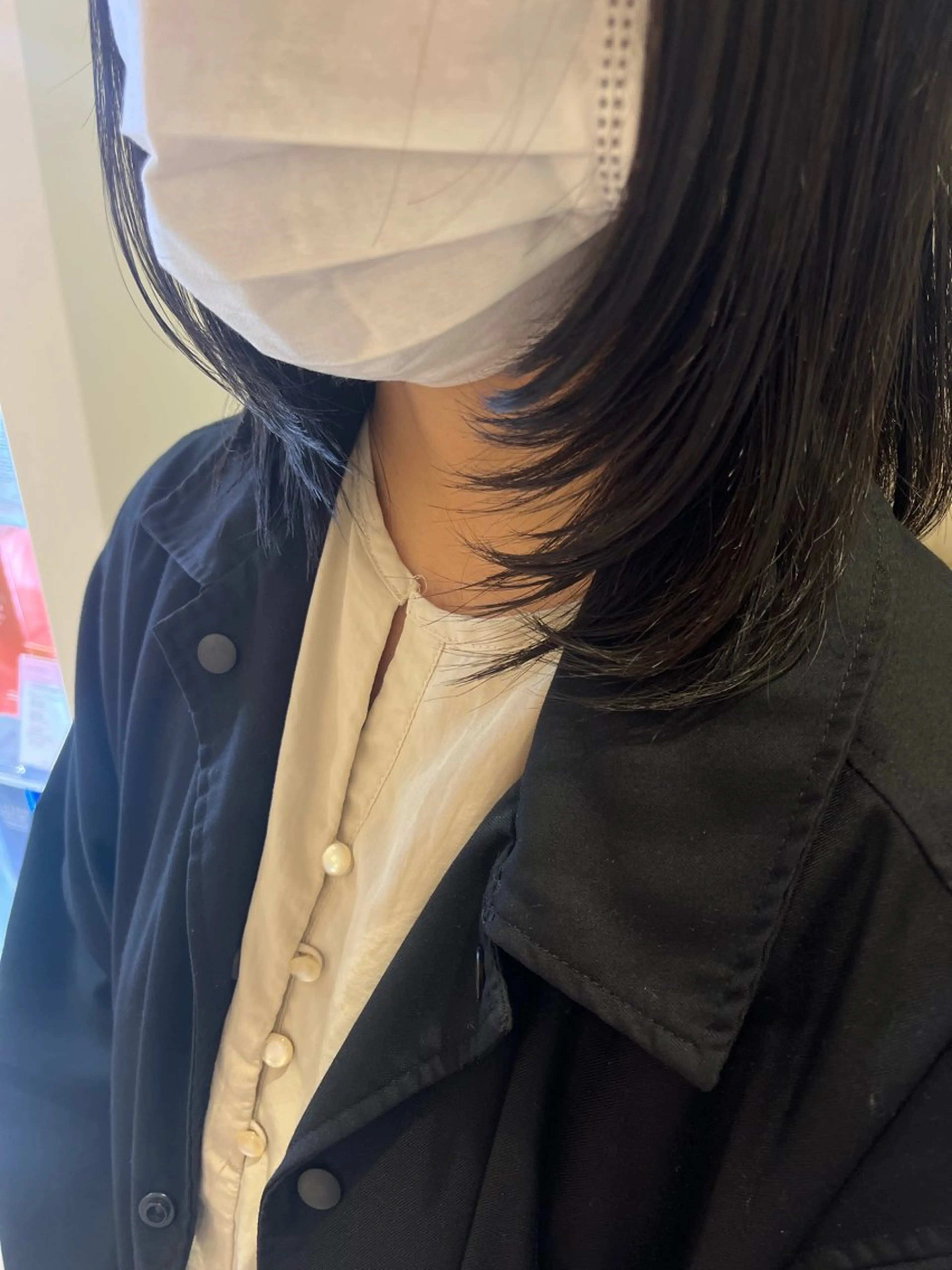 ミディアム 顔まわりレイヤー レイヤーカット hair design emii.所属・河野 未空のヘアスタイル