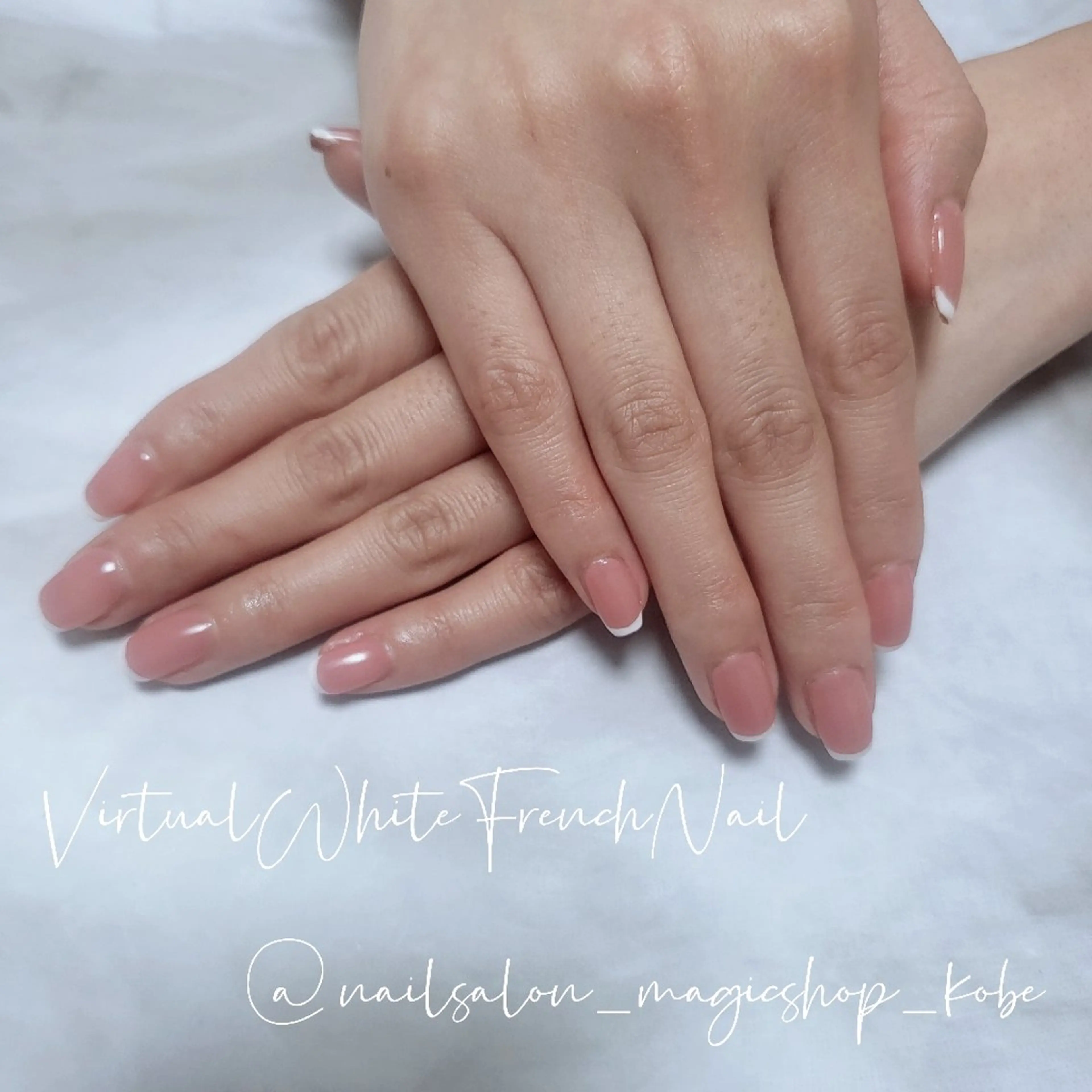ネイル フレンチネイル ジェルネイル シンプルネイル ソフトジェル ハンドネイル Nailsalon MagicShopのネイルデザイン