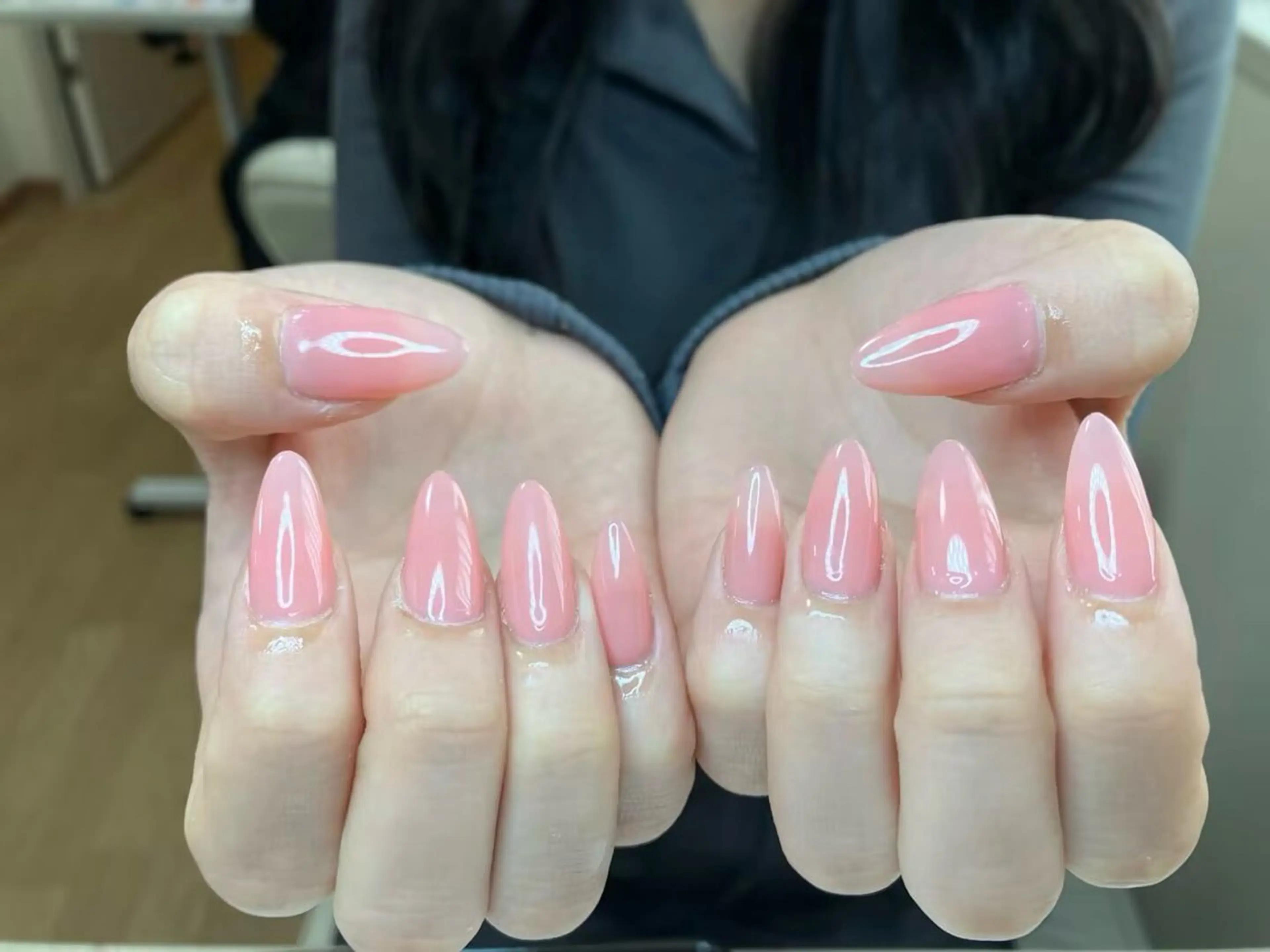 ネイル オフィスネイル ワンカラーネイル シンプルネイル リン リンのネイルデザイン