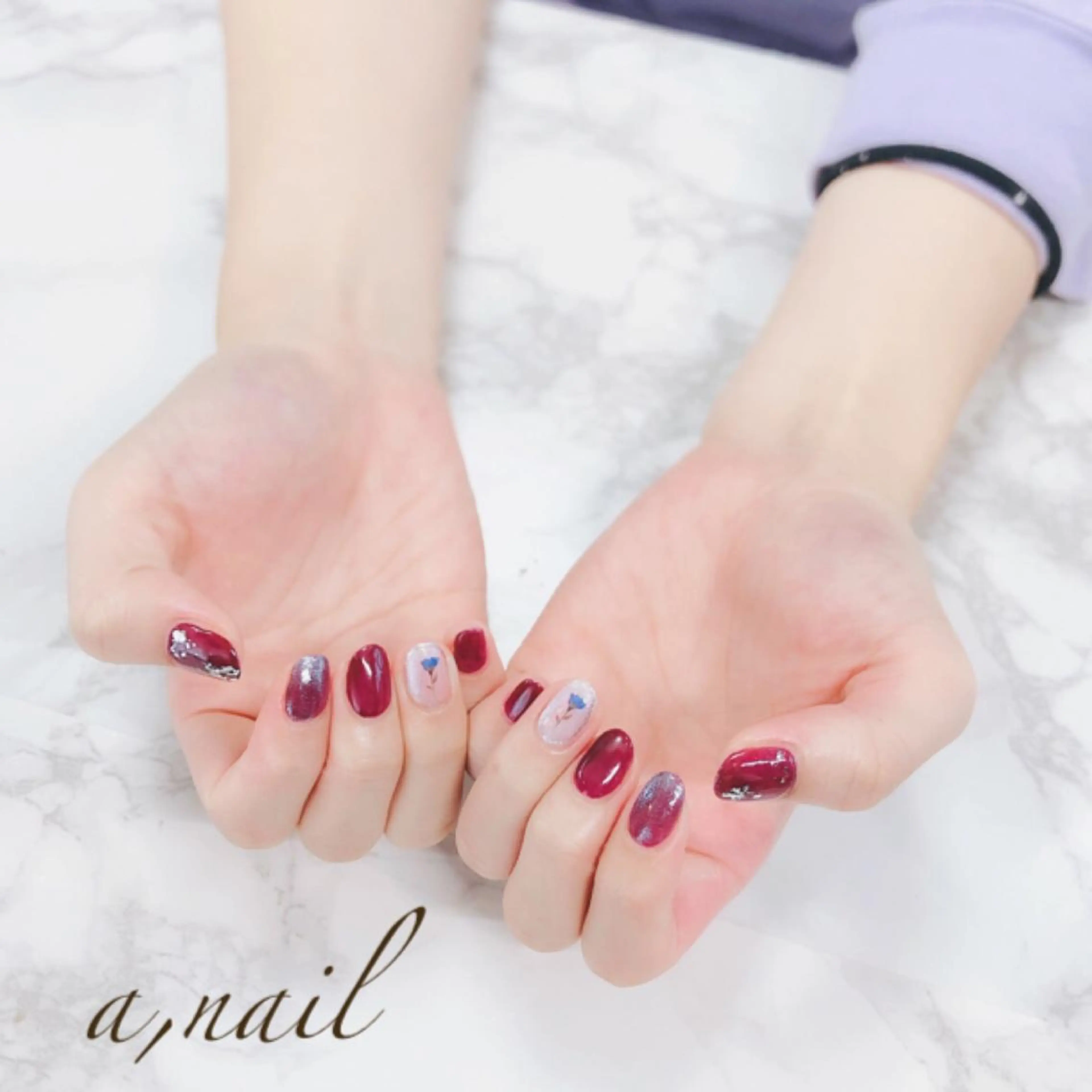 ネイル フットネイル ジェルネイル グラデーション オフィスネイル ワンカラーネイル ハンドネイル ネイルサロン エーネイルのネイルデザイン