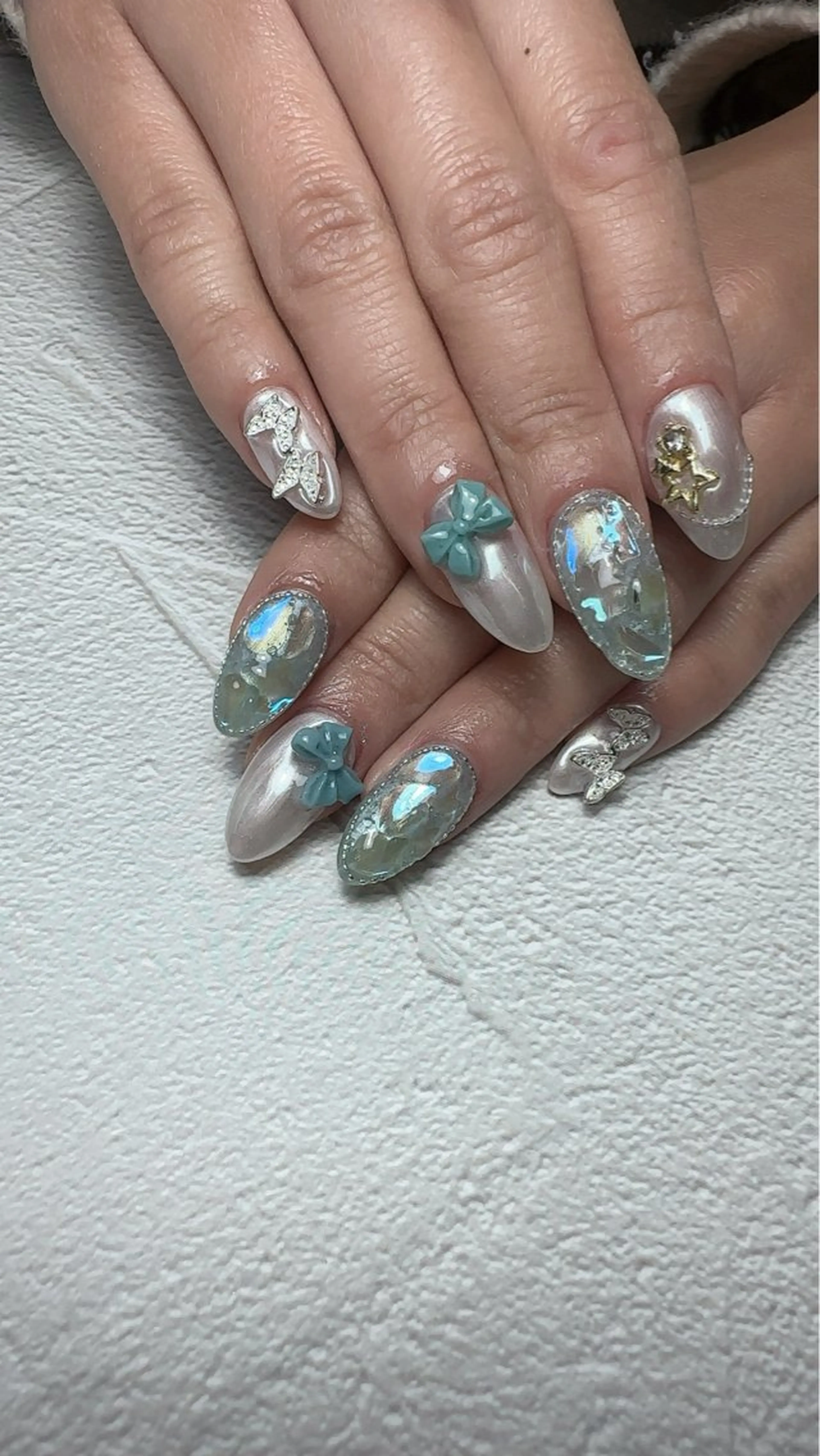 ネイル アートネイル ハート マグネットネイル 持ち込み ニュアンスネイル ハンドネイル Nailsalon Mimiy..♡のネイルデザイン