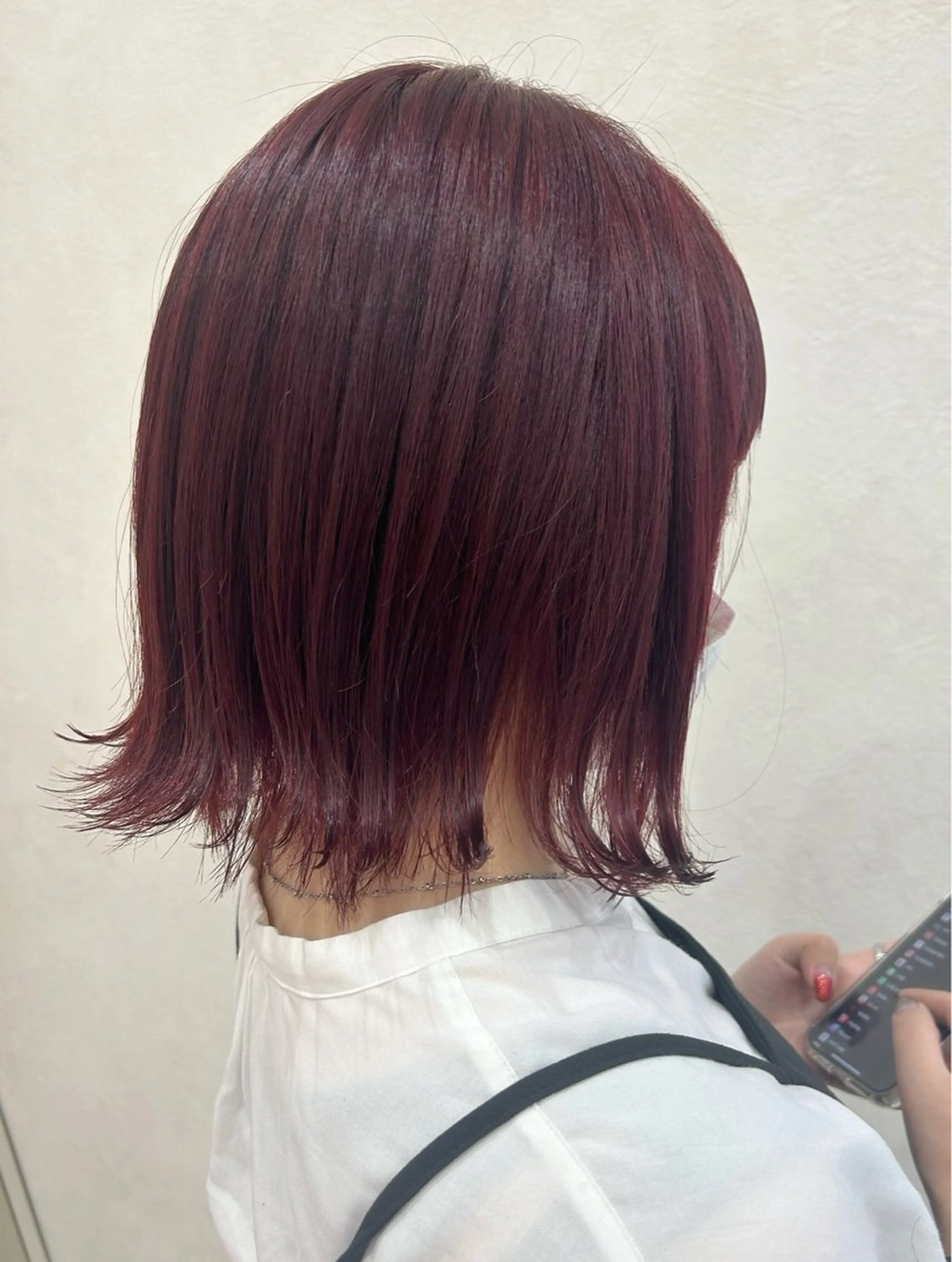 ショート カラー ヘアカラー ハイトーン/韓国風 🤍Nacchi🐈のマツエク・マツパデザイン