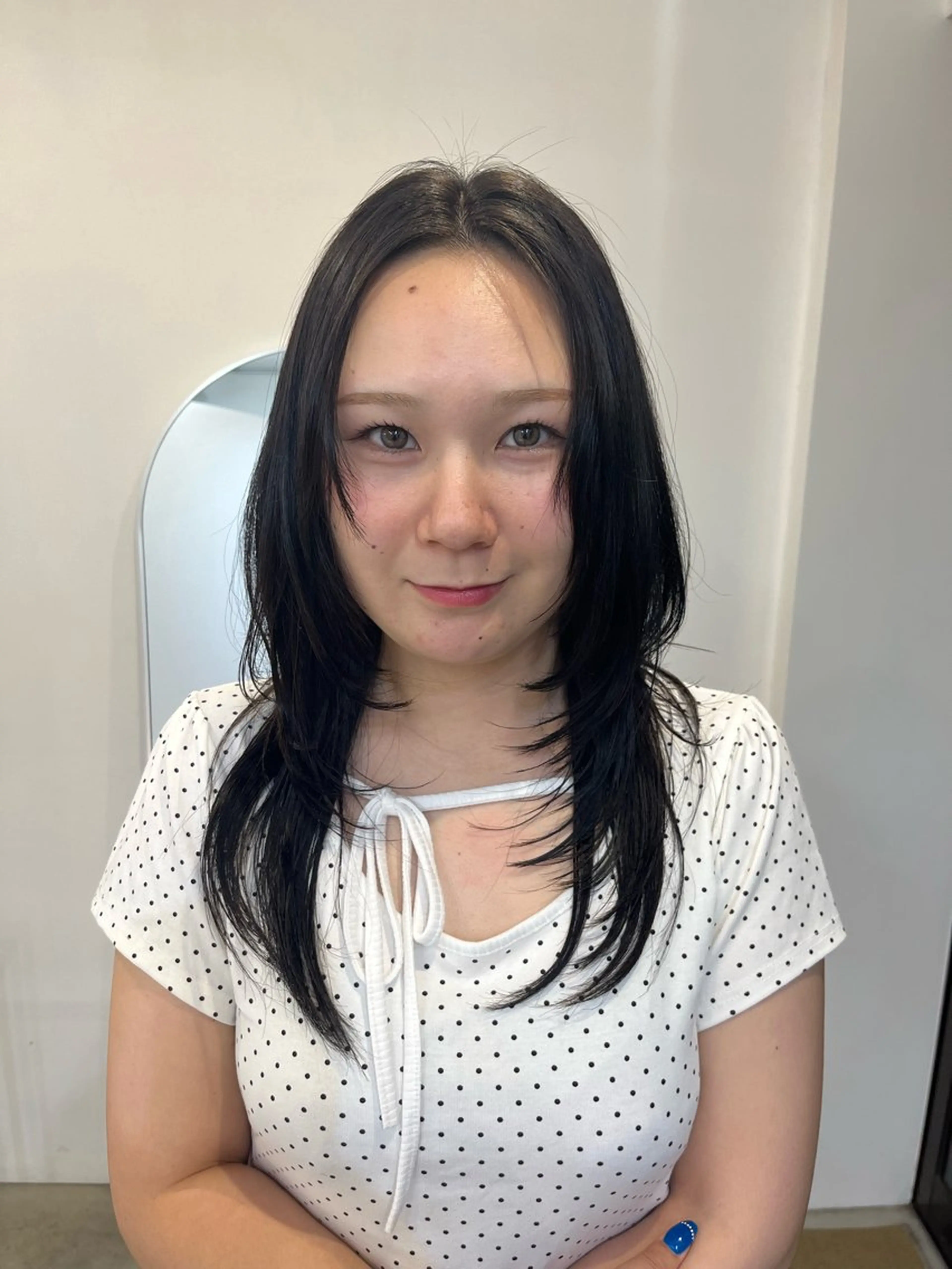 セミロング ヘアカラー riko／ SYS by fitのヘアスタイル