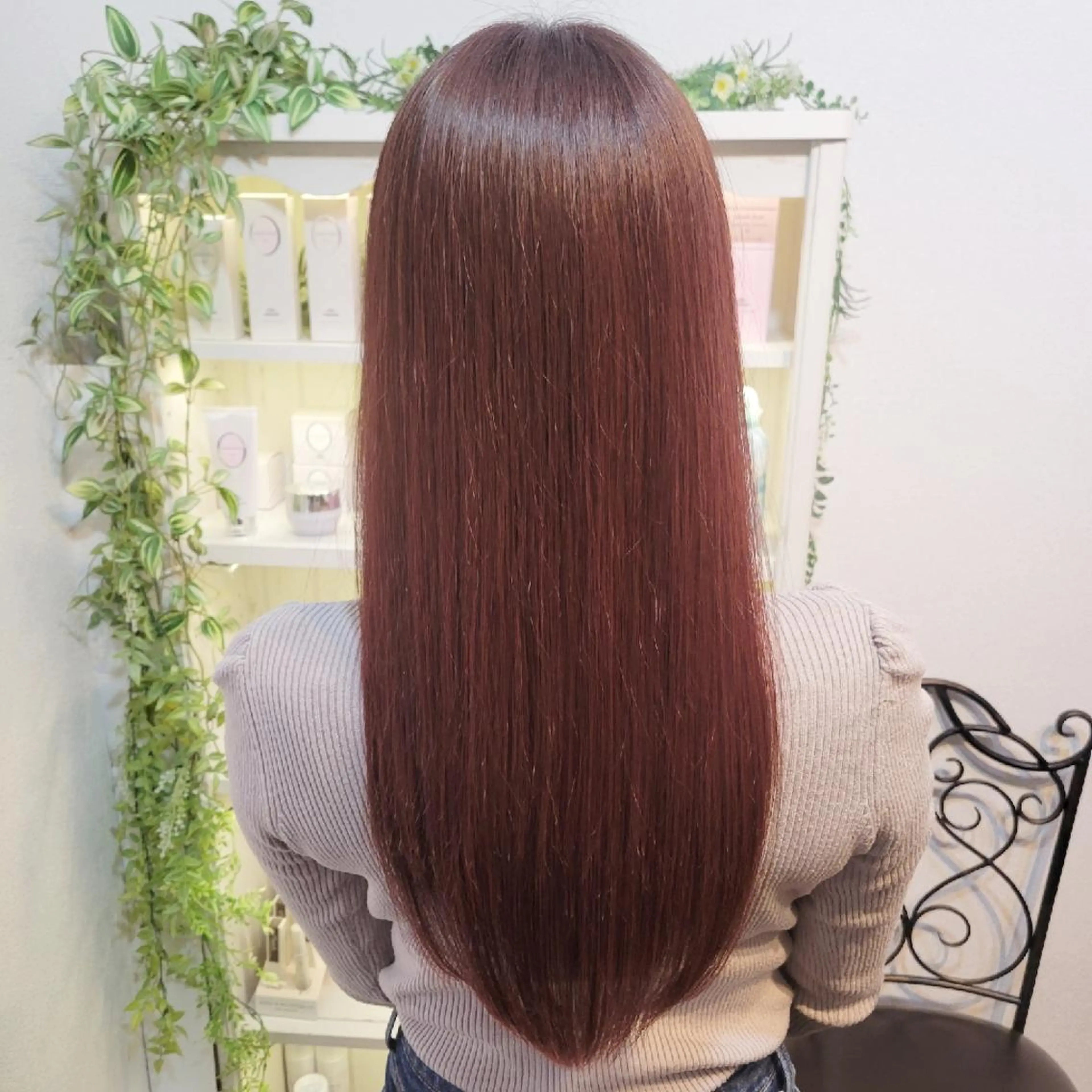 ロング カラー ピンクカラー カット ヘアカラー トリートメント 伊藤 功士のヘアスタイル