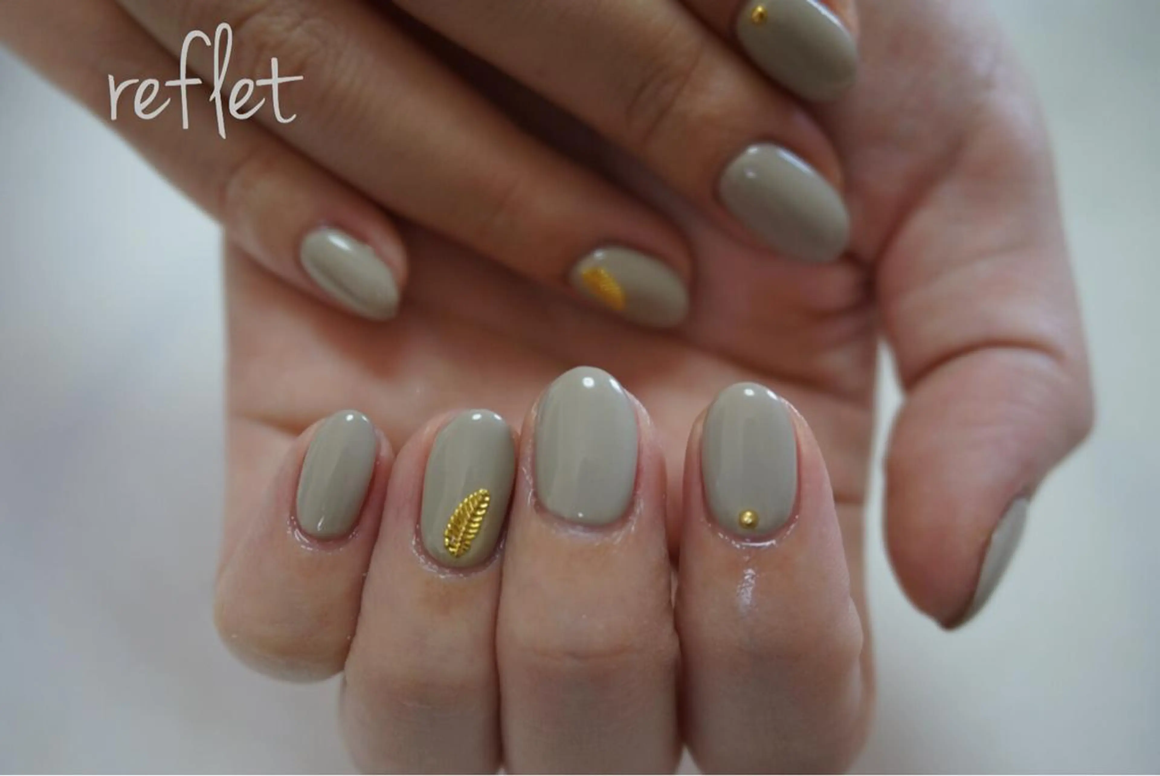 ネイル ワンカラーネイル ハンドネイル reflet nailのネイルデザイン