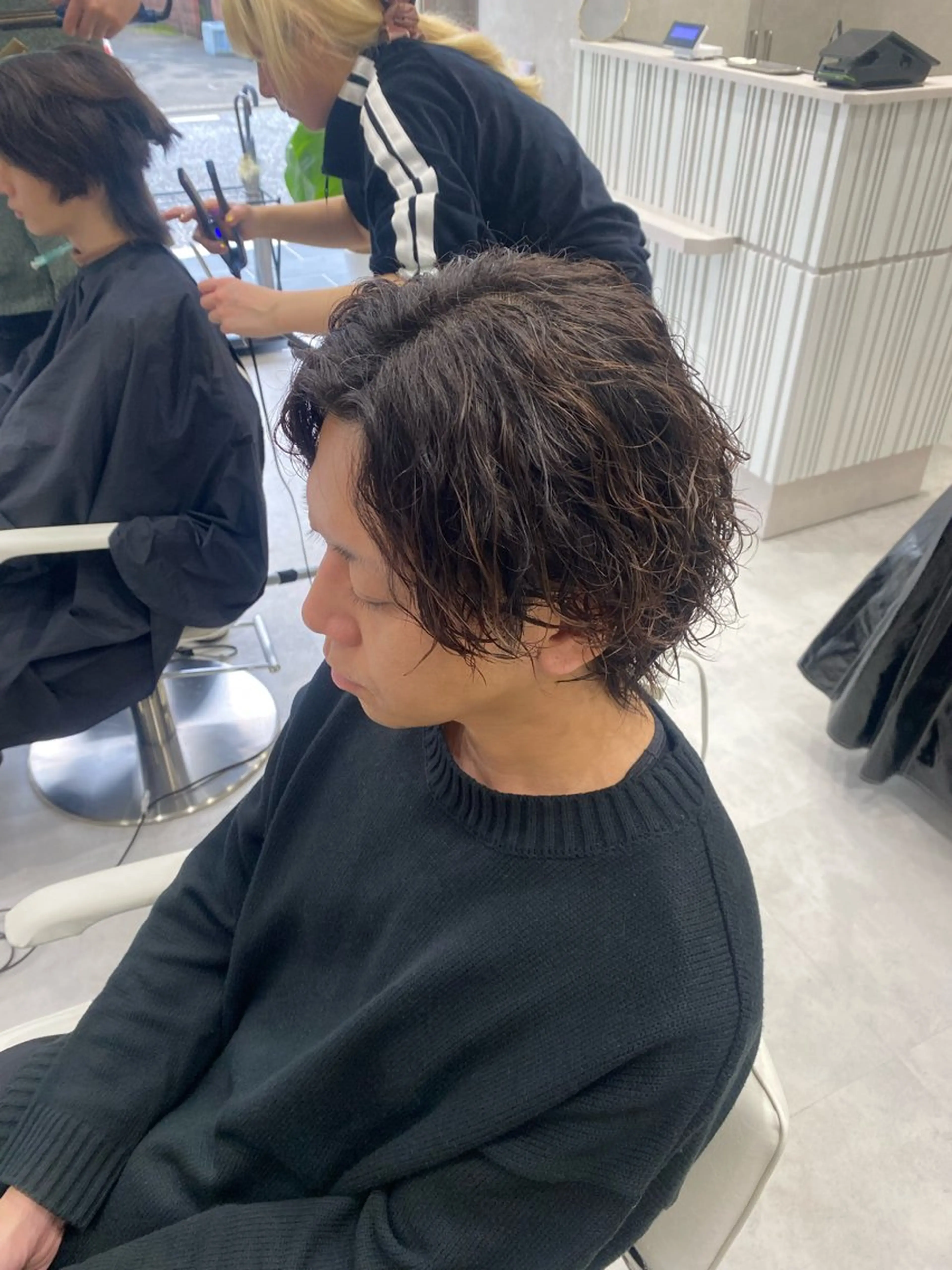 ミディアム カット パーマ ヘアセット 髪質改善/レイヤー 🫧山本勇輝🫧のヘアスタイル