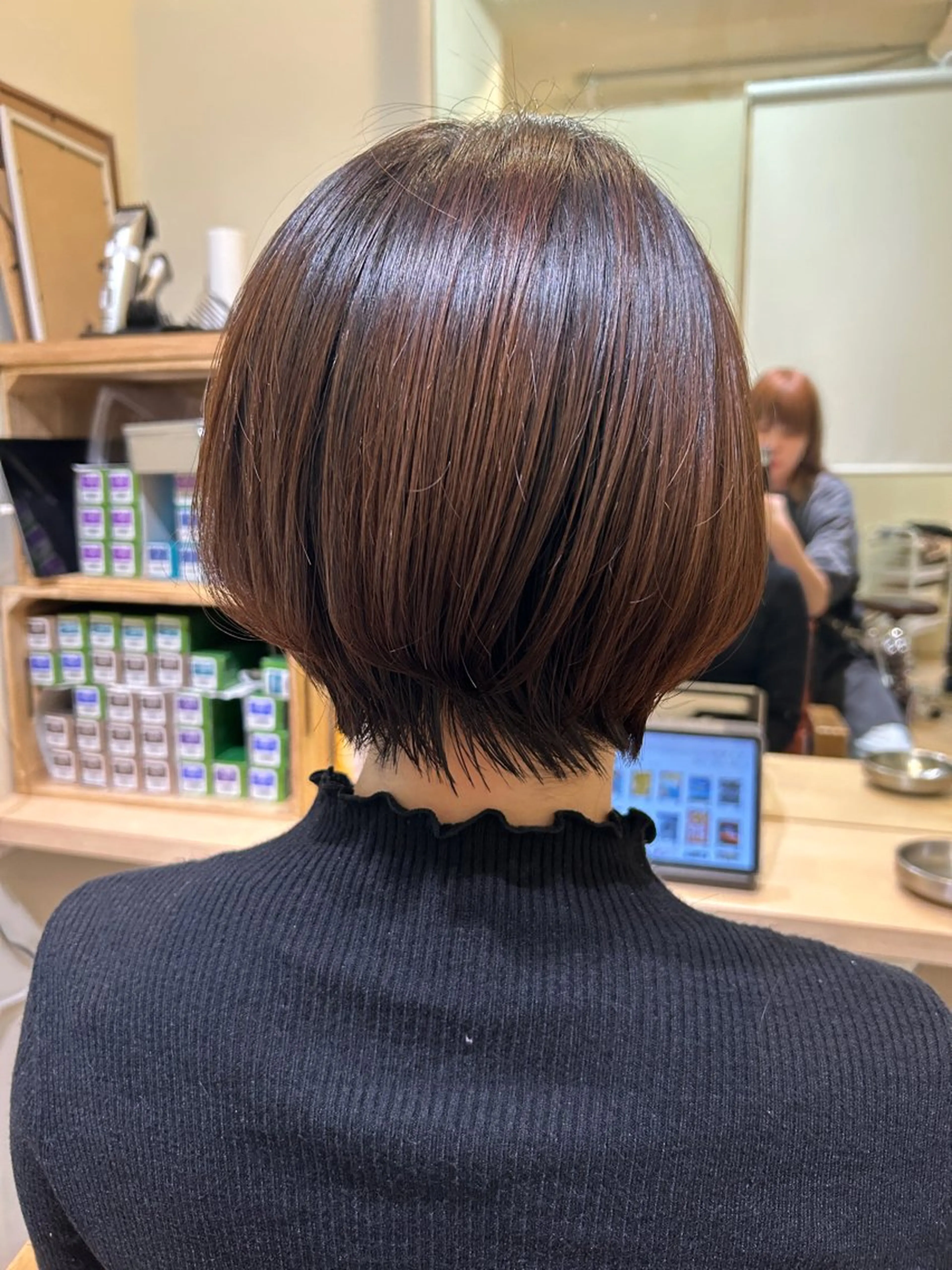 ショート カラー ヘッドスパ 久木原 ゆりのヘアスタイル