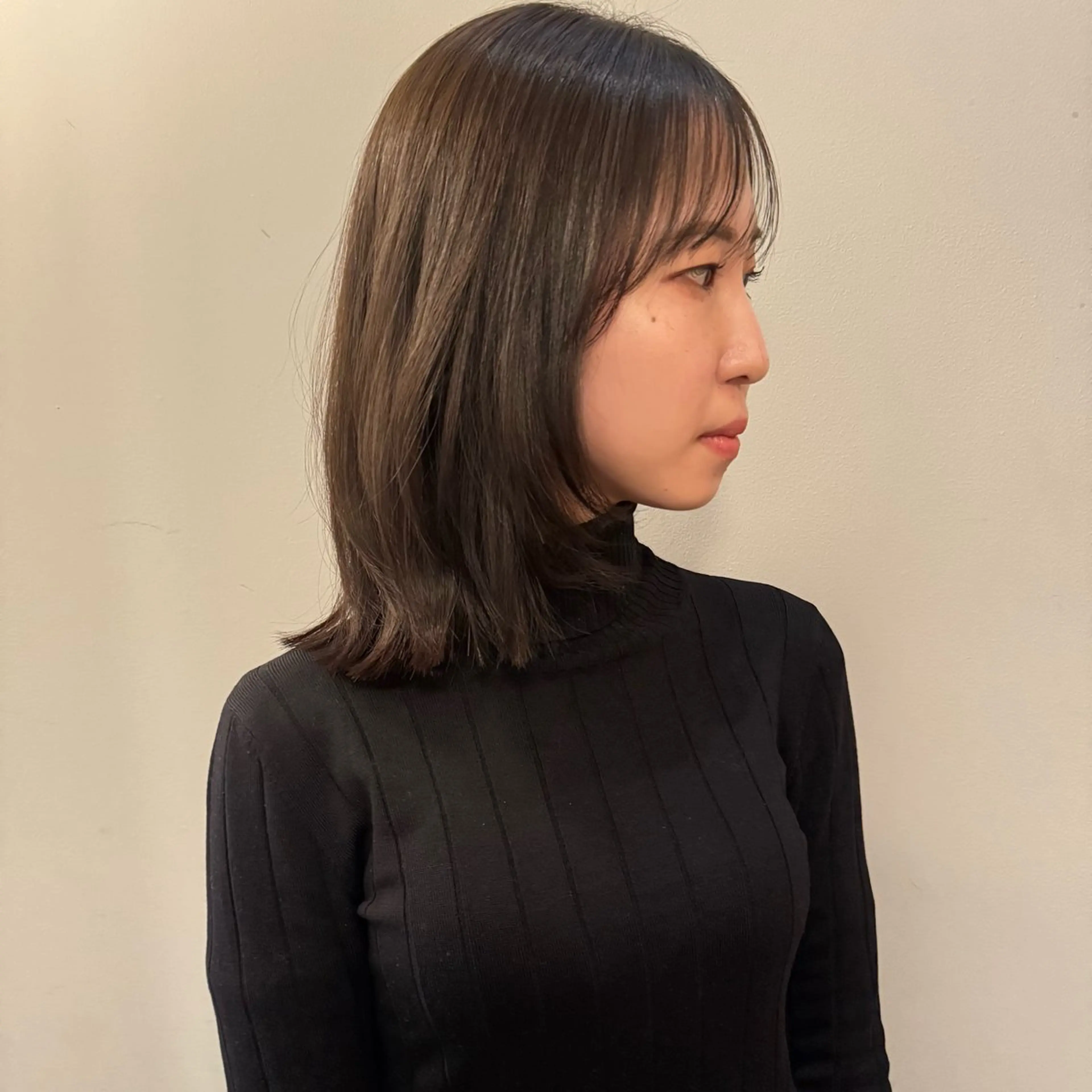 ミディアム カラー カット ヘアカラー トリートメント 🌿レイヤーボブ/パ ーマ🌿　木梨健太のヘアスタイル