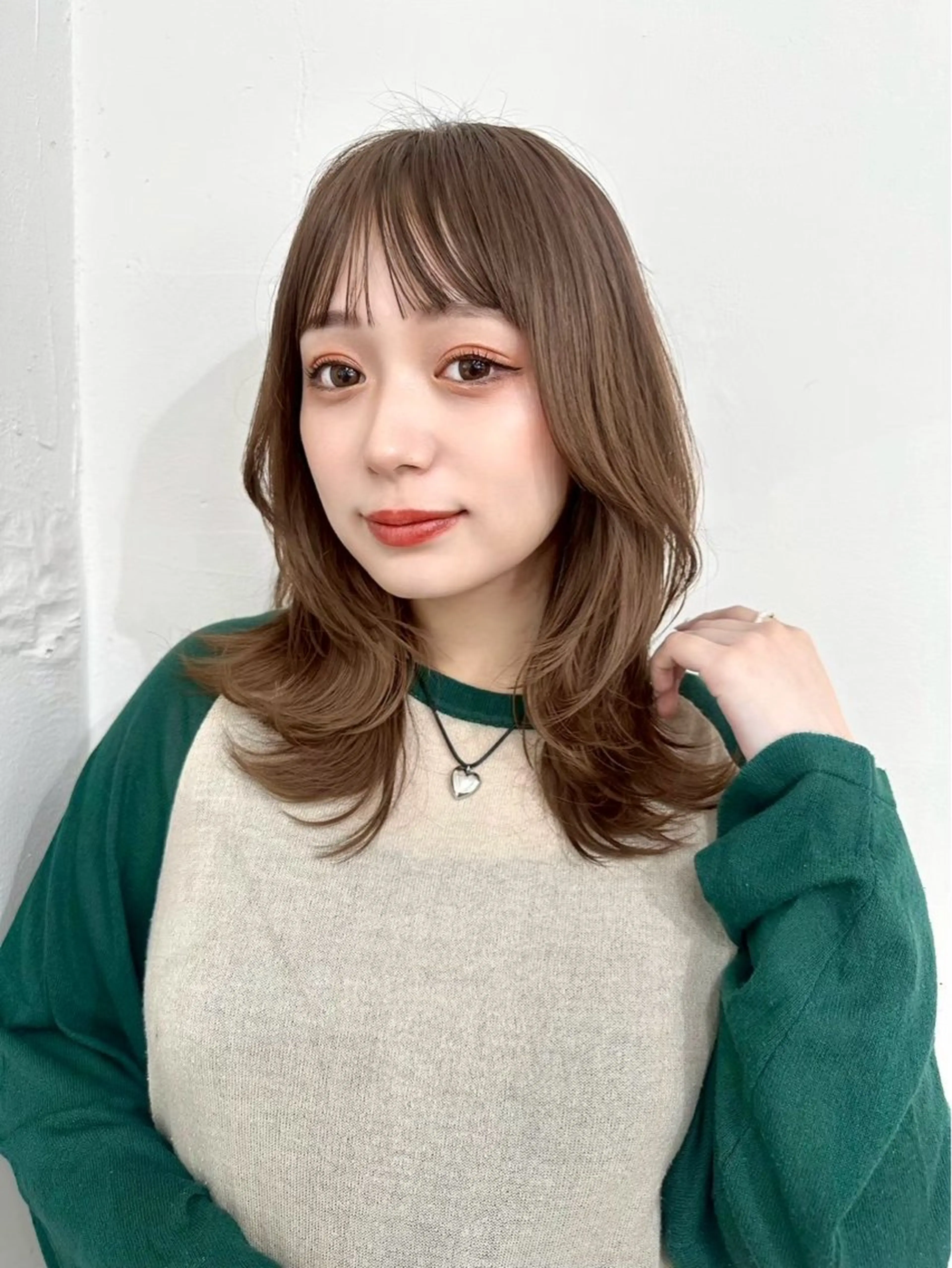 ミディアム mizuki /カットモデル募集のヘアスタイル