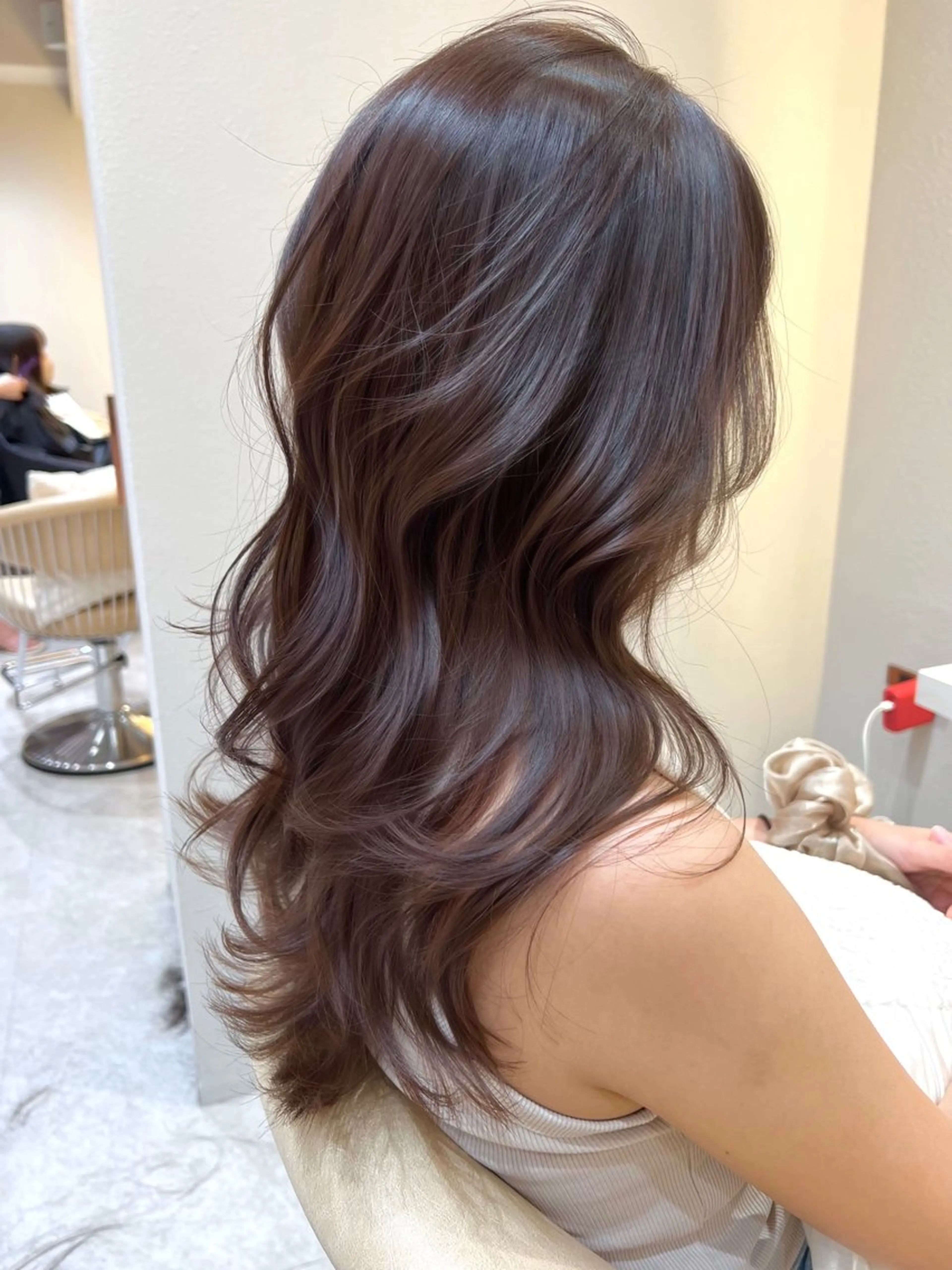 ロング カラー カット ヘアカラー トリートメント レイヤーカット/ 顔周り 五島巨幹のヘアスタイル