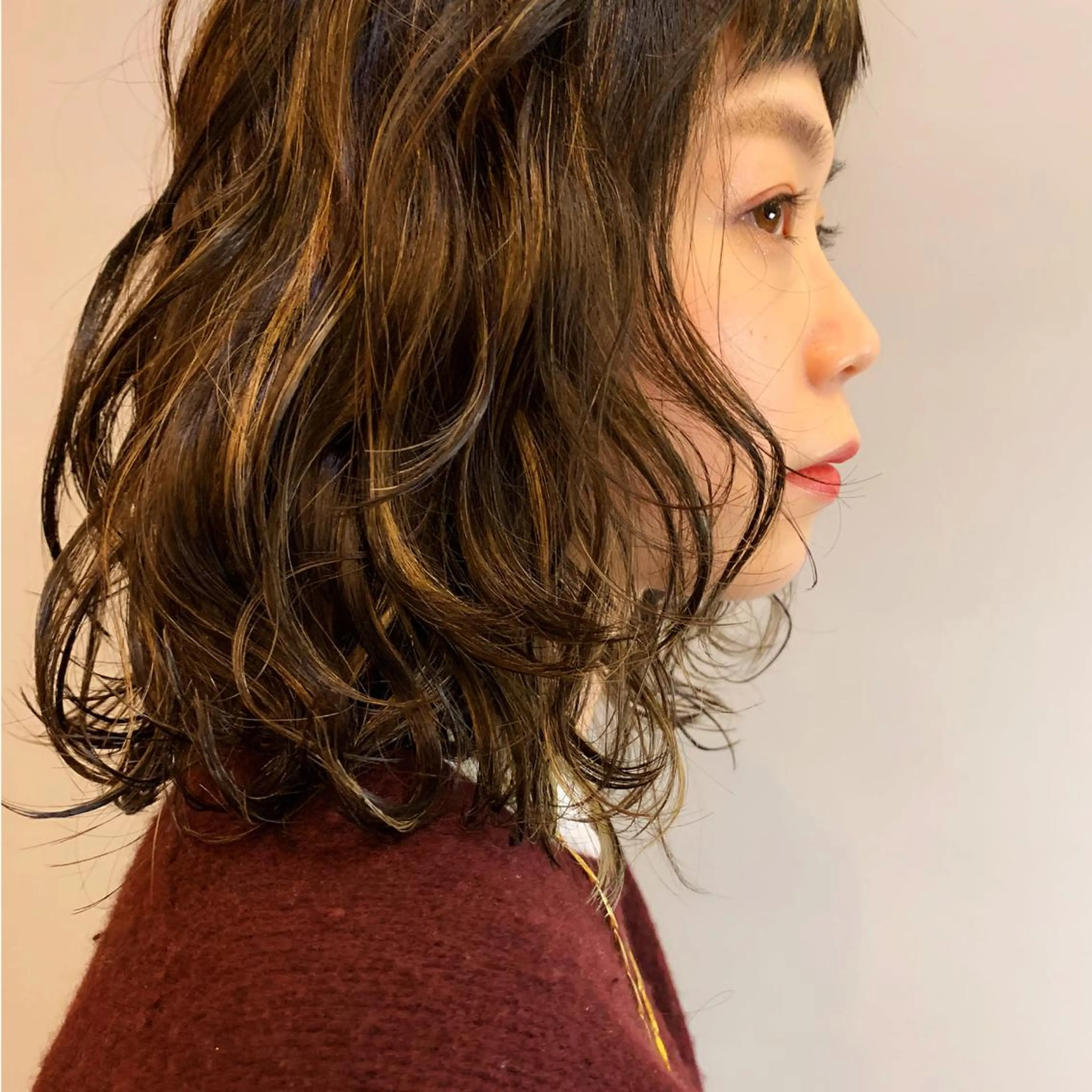 ショート カラー パーマ ハイライトカラー ハイライト カット パーマ トリートメント tension 【テンション】のヘアスタイル