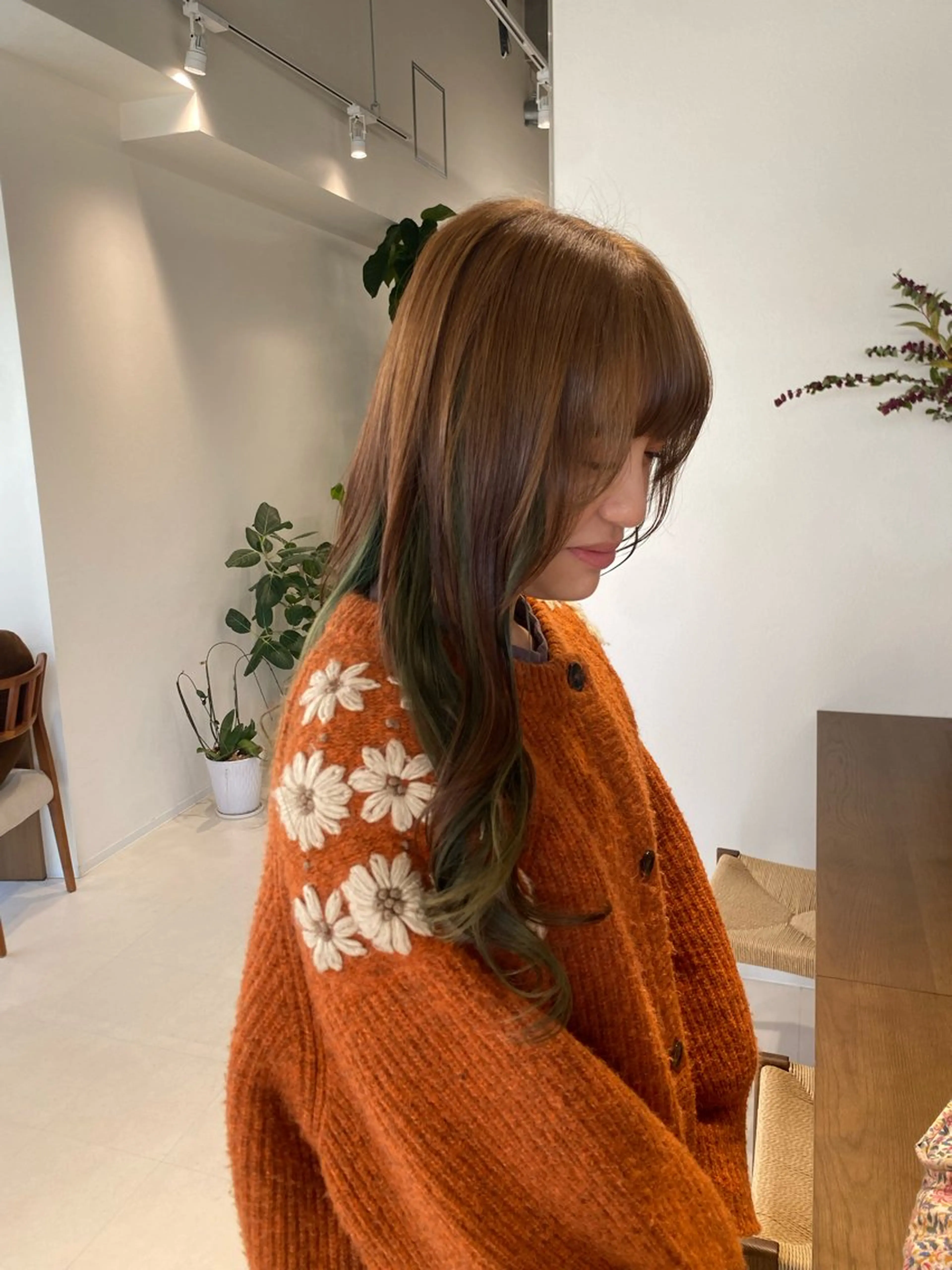 ロング カラー ベージュカラー 暖色カラー /ヘアアレンジ/花鈴のヘアスタイル