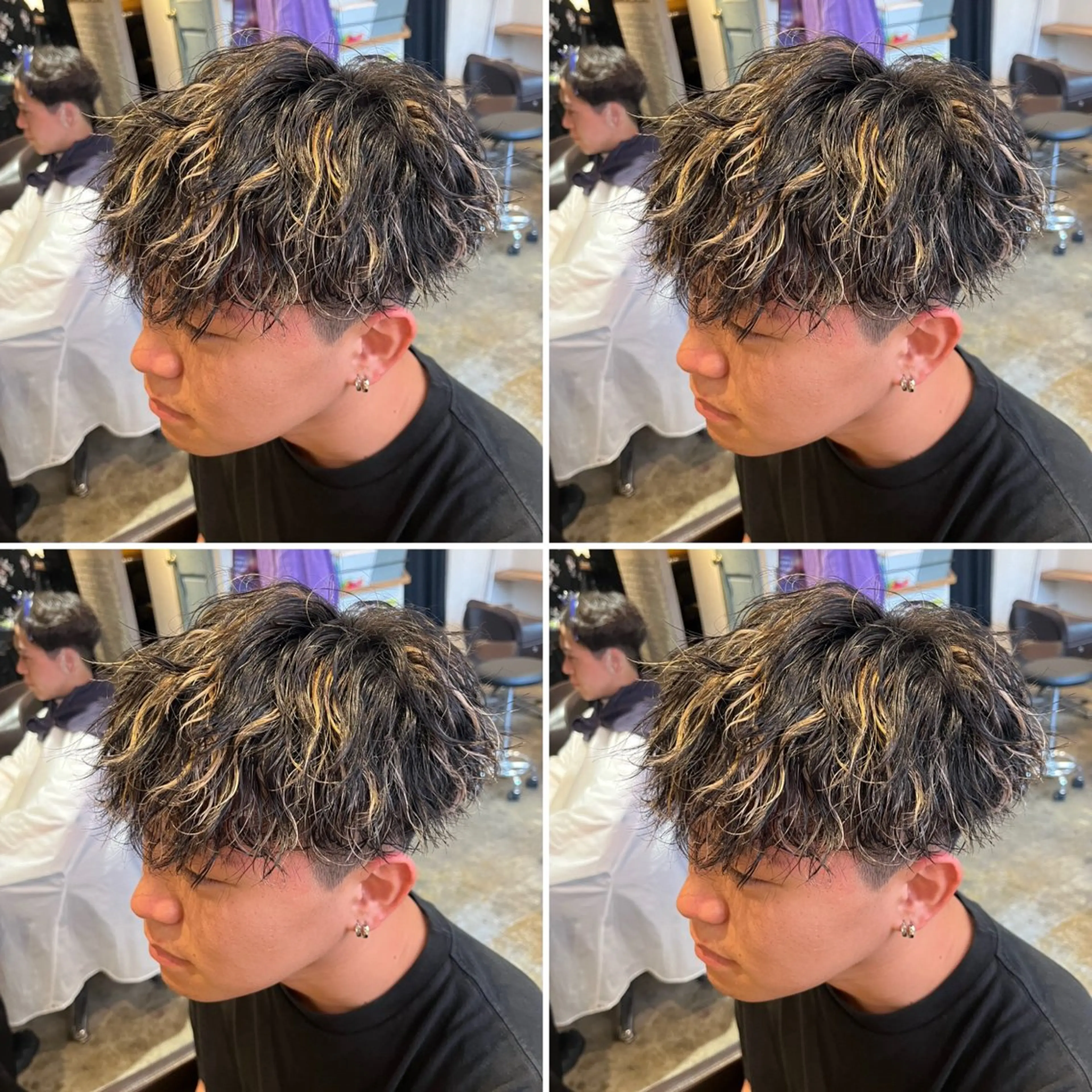 パーマ メンズ カット パーマ トリートメント ヘアセット 💈メンズパーマ特化 店長望月謙二郎💈のヘアスタイル