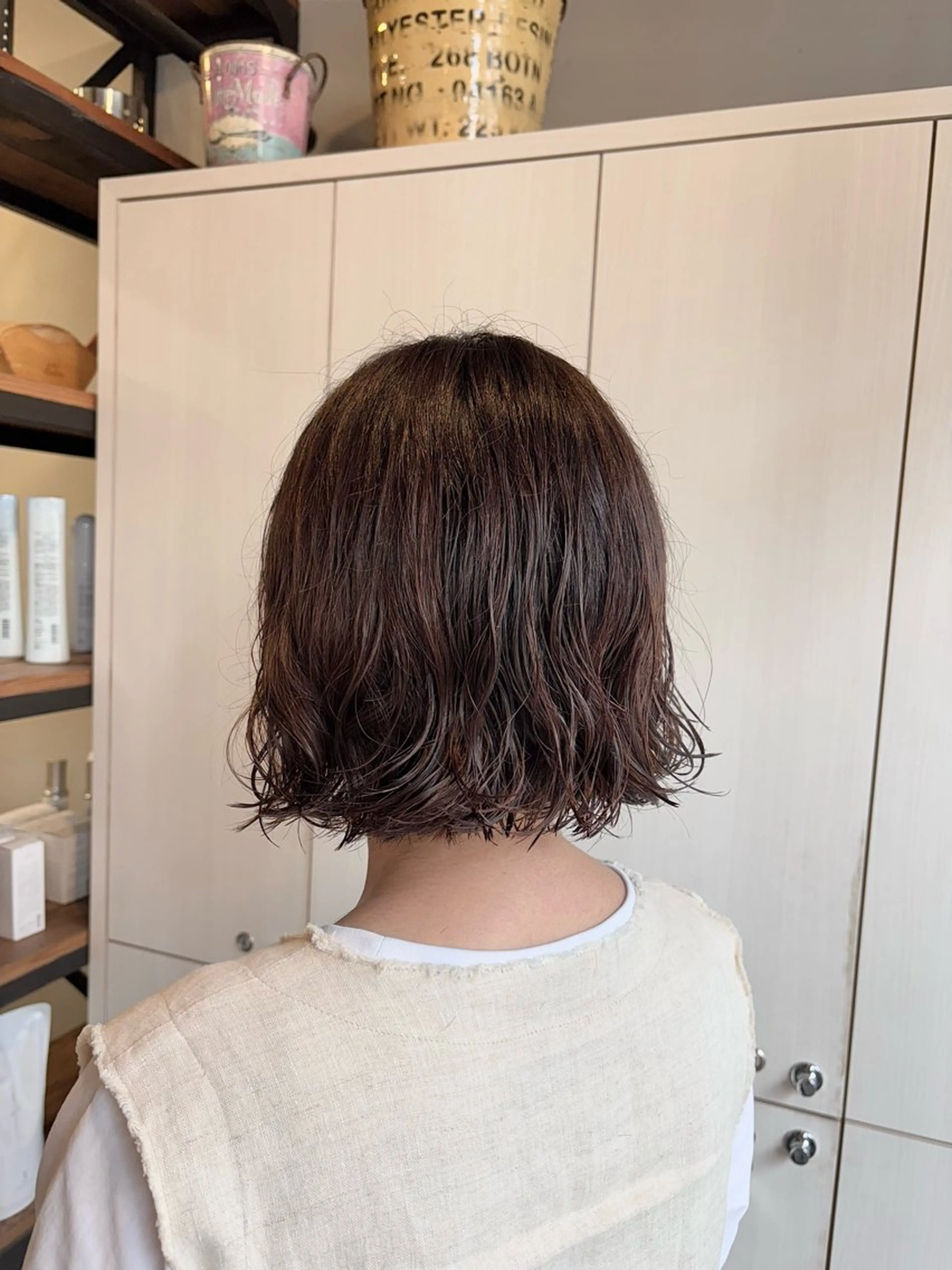ショート パーマ ボブ カット パーマ たなか もえなのヘアスタイル