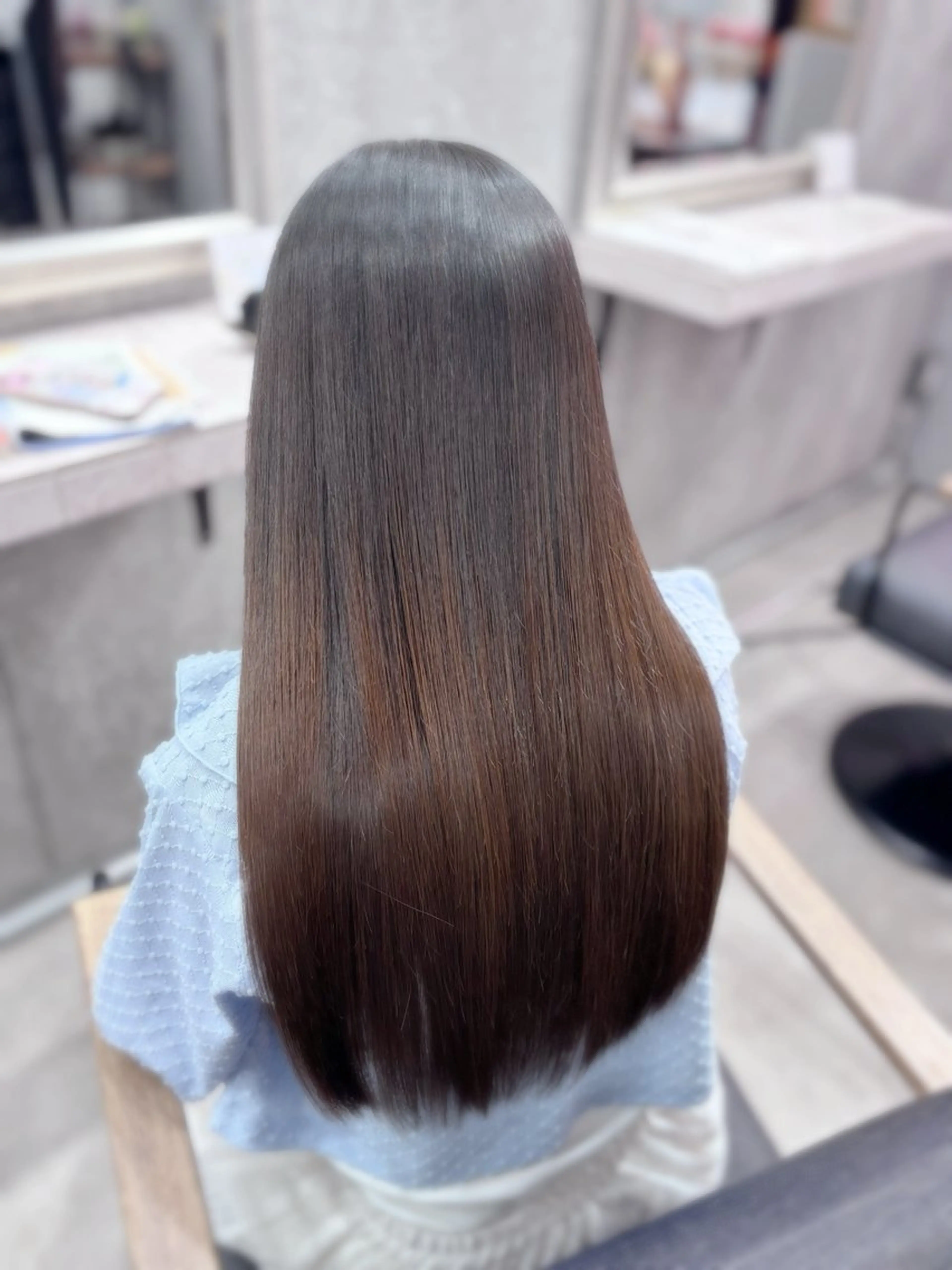 ロング 縮毛矯正 カット 縮毛矯正 カット、縮毛矯正 モデル募集🎀あゆみのヘアスタイル
