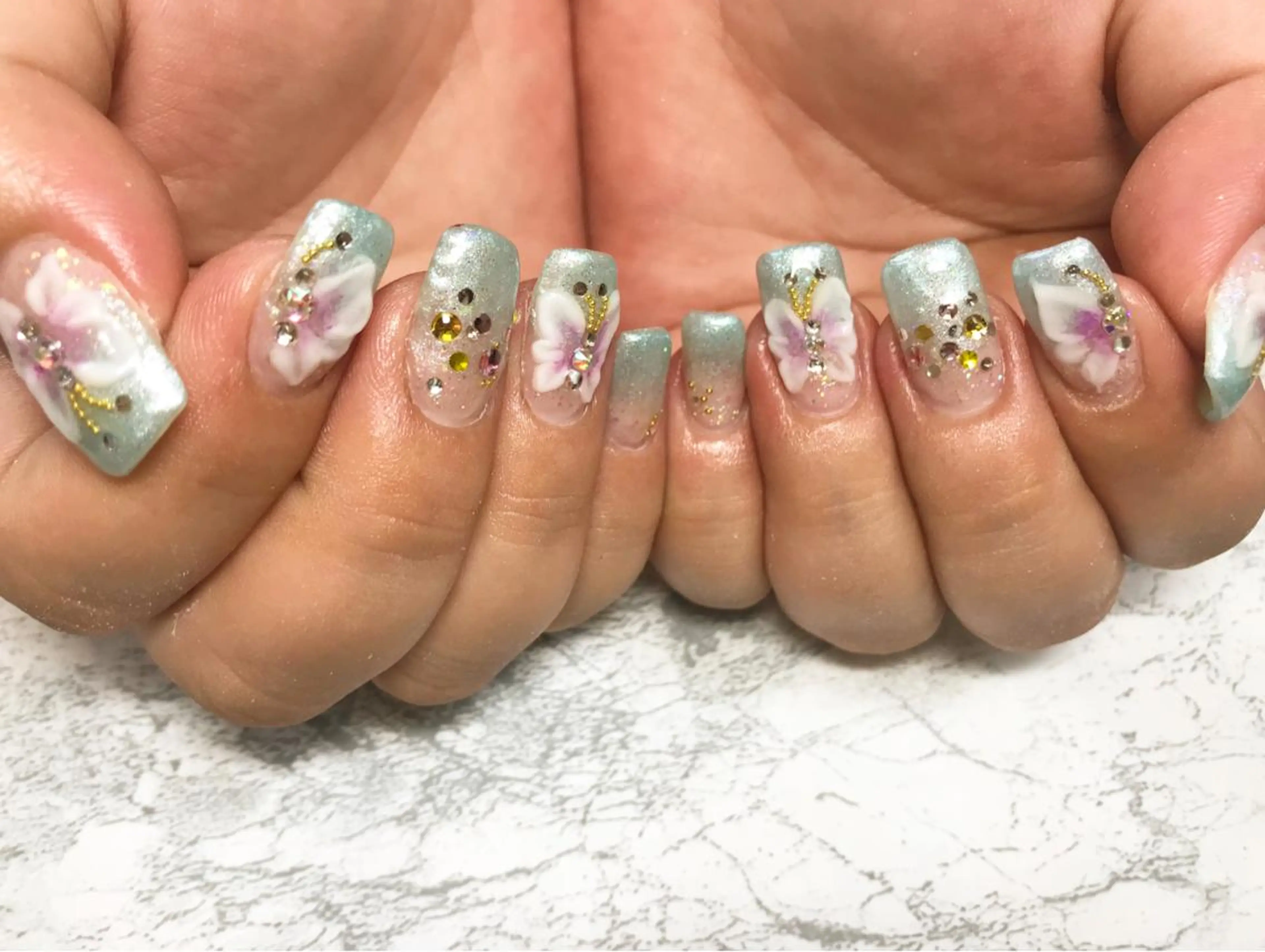 ネイル フットネイル ニュアンスネイル シンプルネイル 春ネイル 夏ネイル nail fufla ♡yamane♡のネイルデザイン